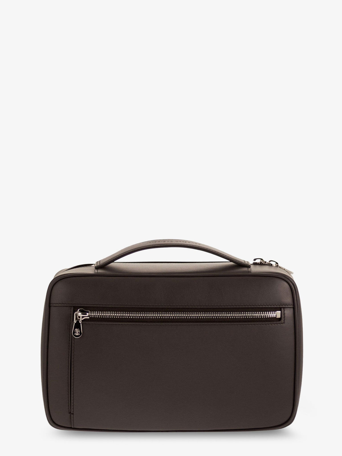 Brunello Cucinelli Leather Beauty Case With Metal Logo Detail