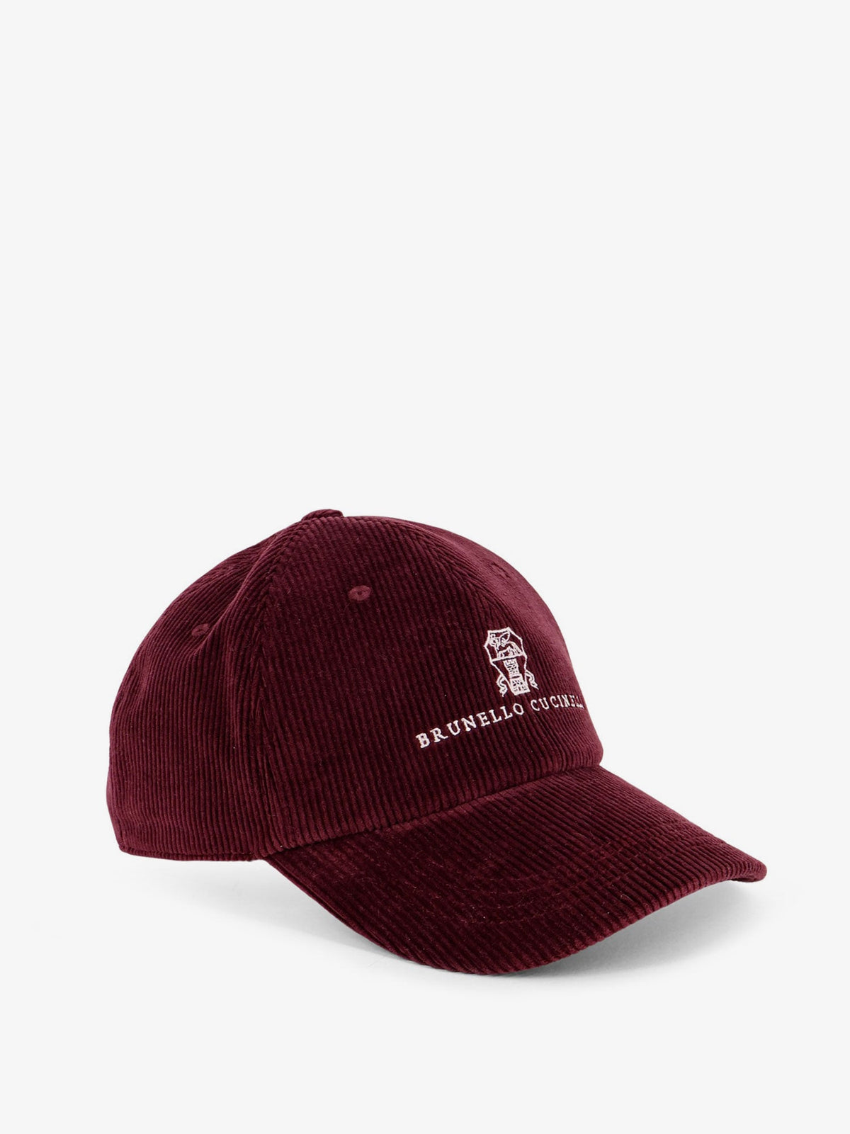 Brunello Cucinelli Corduroy Hat With Embroidered Logo