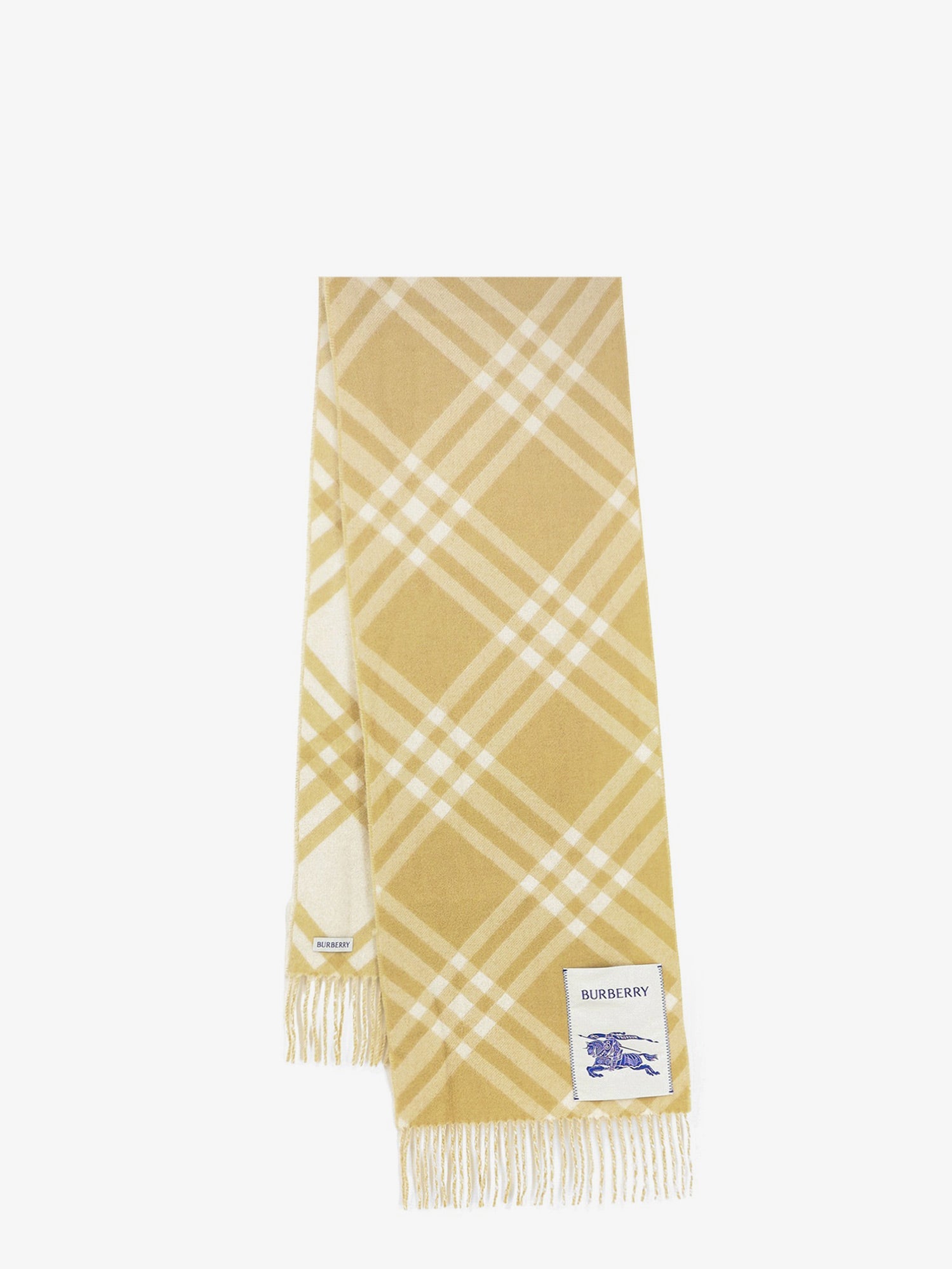 Burberry Cashmere Scarf With Check Pattern