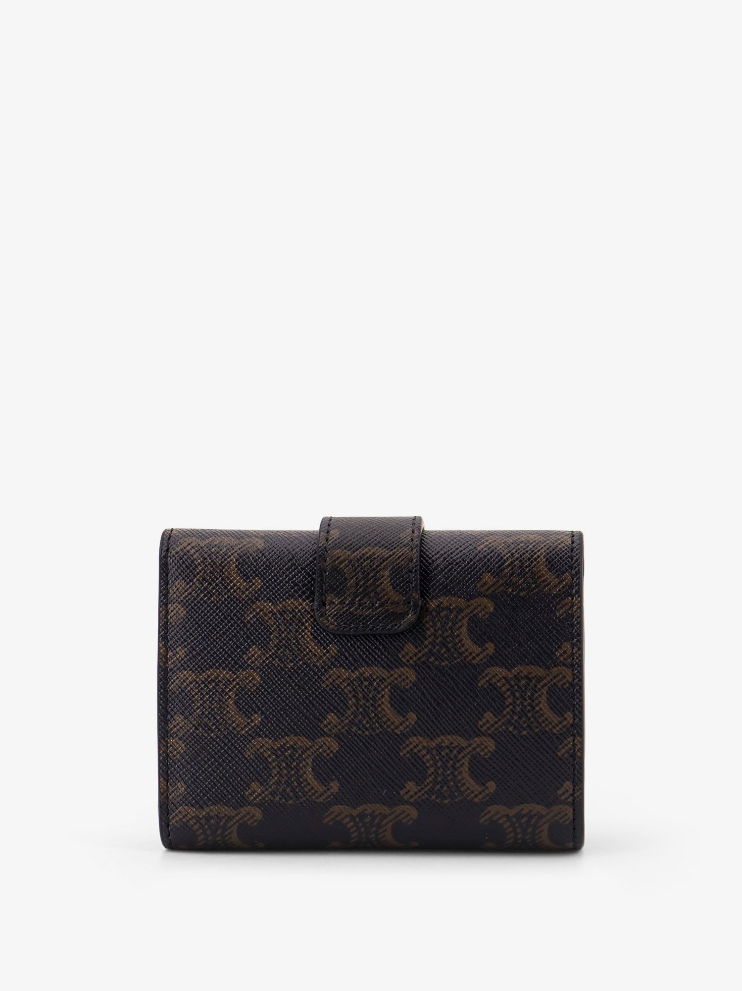 Celine Trifold Triomphe Coated Canvas Wallet