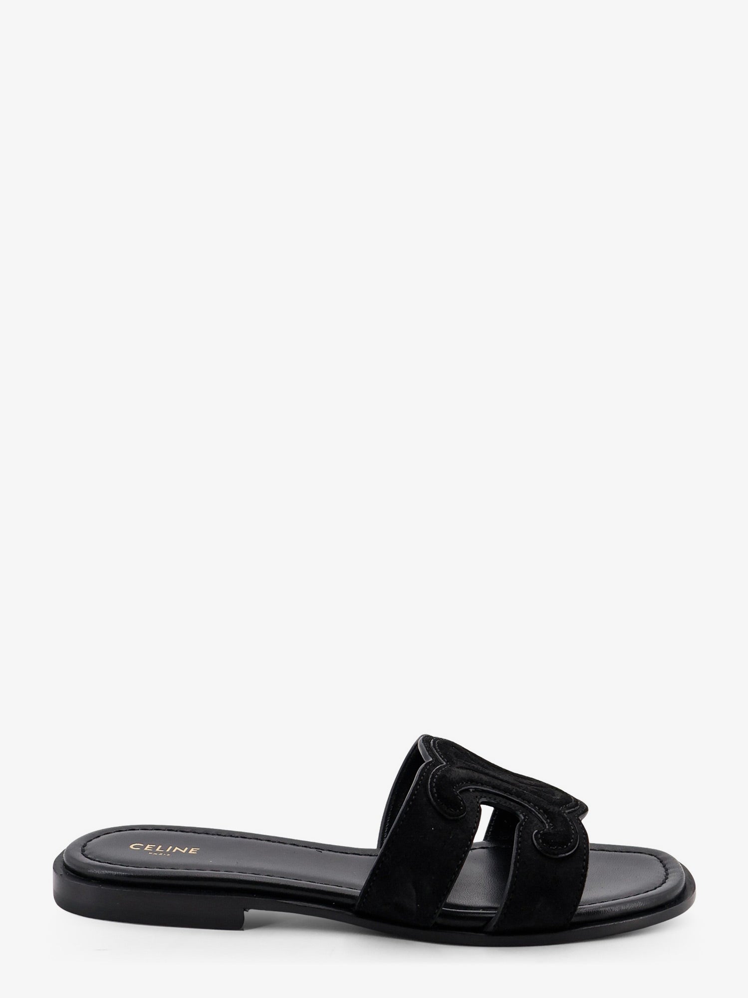 Celine Marina Suede Sandals With Triomphe Logo