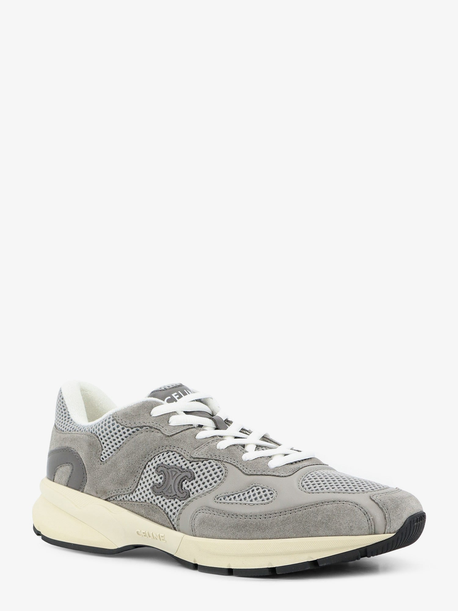 Celine Runner Mesh And Suede Sneakers With Side Logo