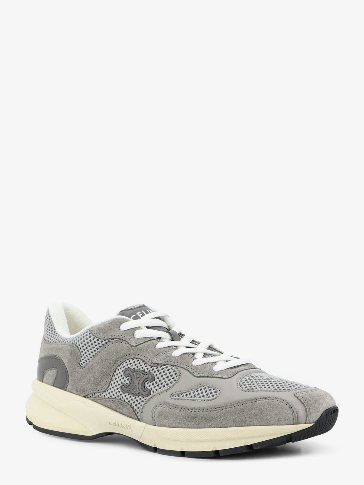 Celine Runner Mesh And Suede Sneakers With Side Logo