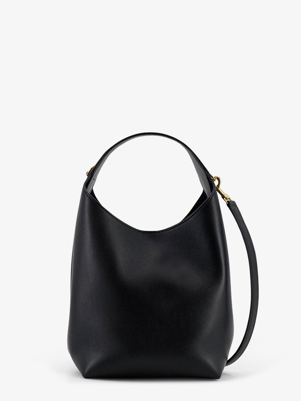 Celine Leather Shoulder Bag With Logo Lettering On The Bottom