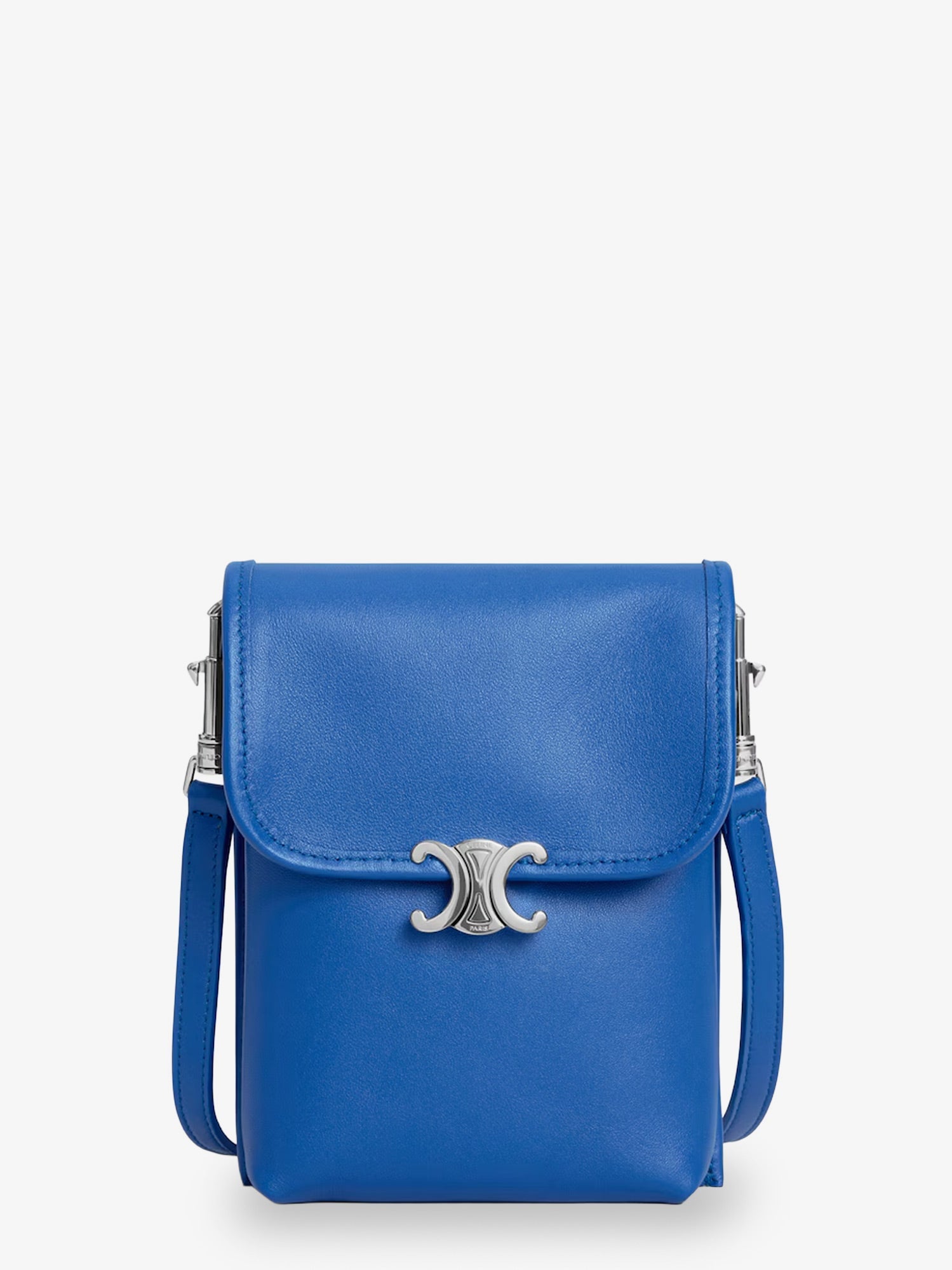Celine Soft Triomphe Leather Shoulder Bag