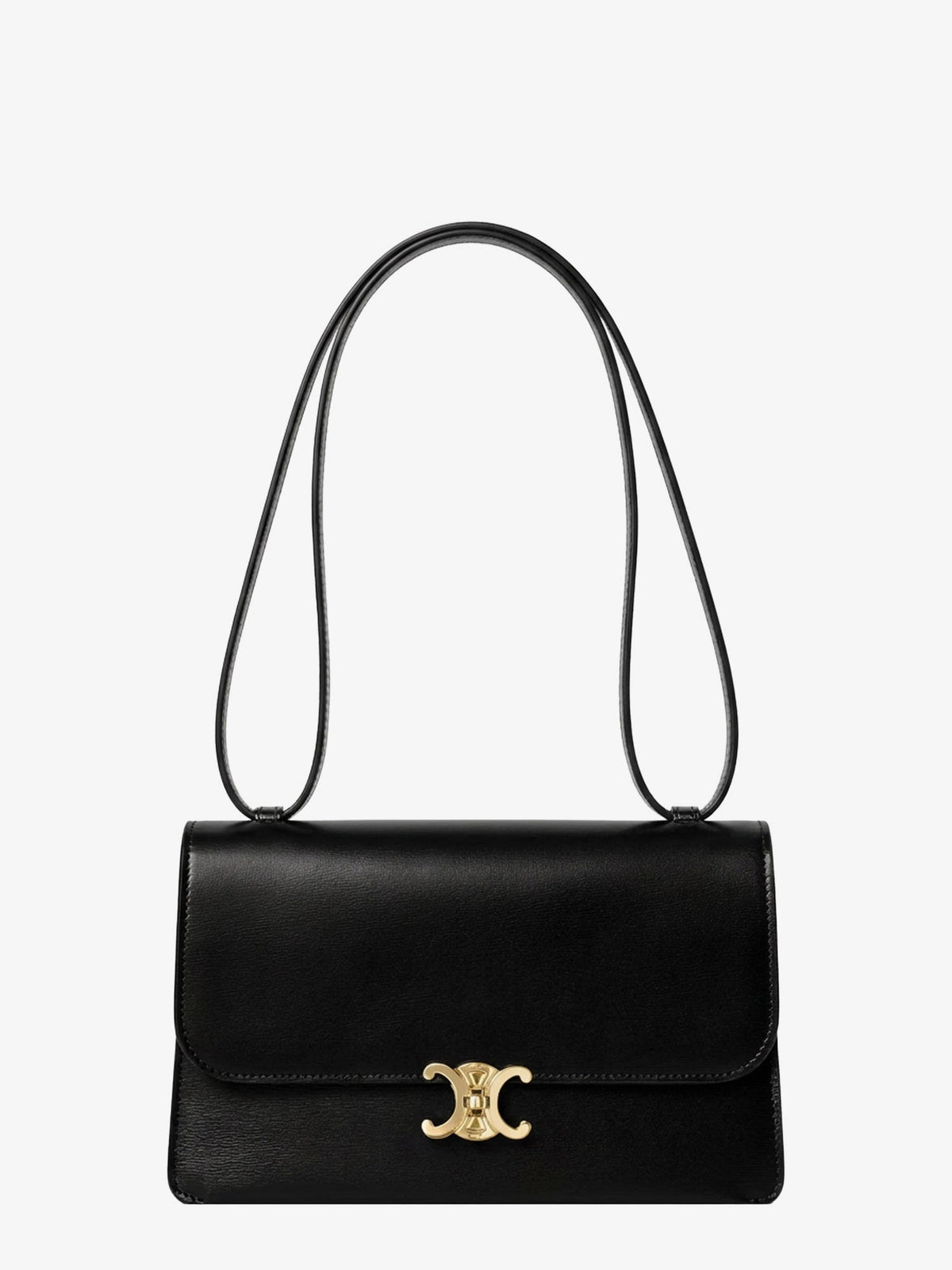 Celine Le 17 Leather Crossbody Bag With Metal Triomphe Closure