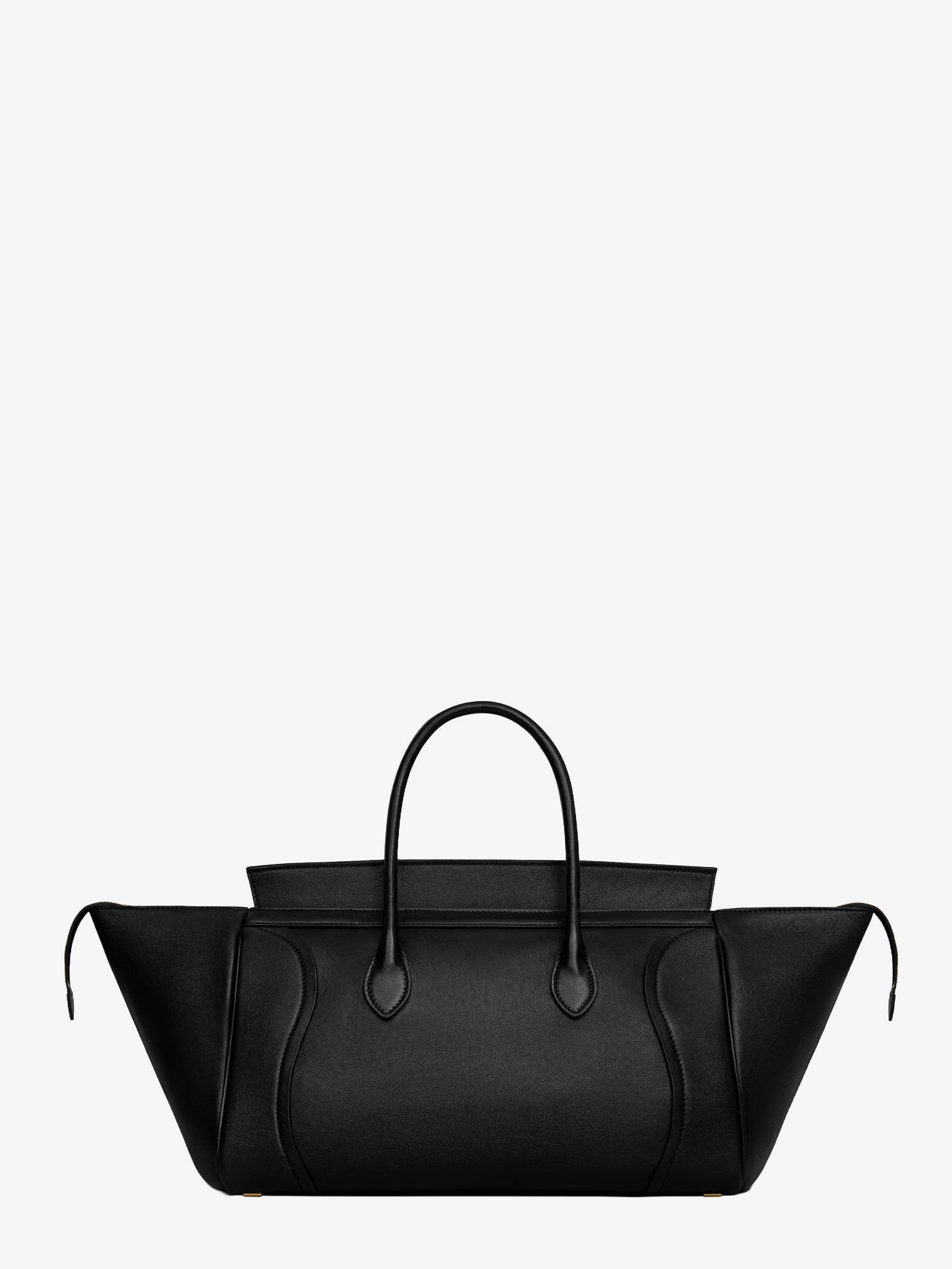 Celine Luggage Leather Handbag With Logo Lettering On The Front