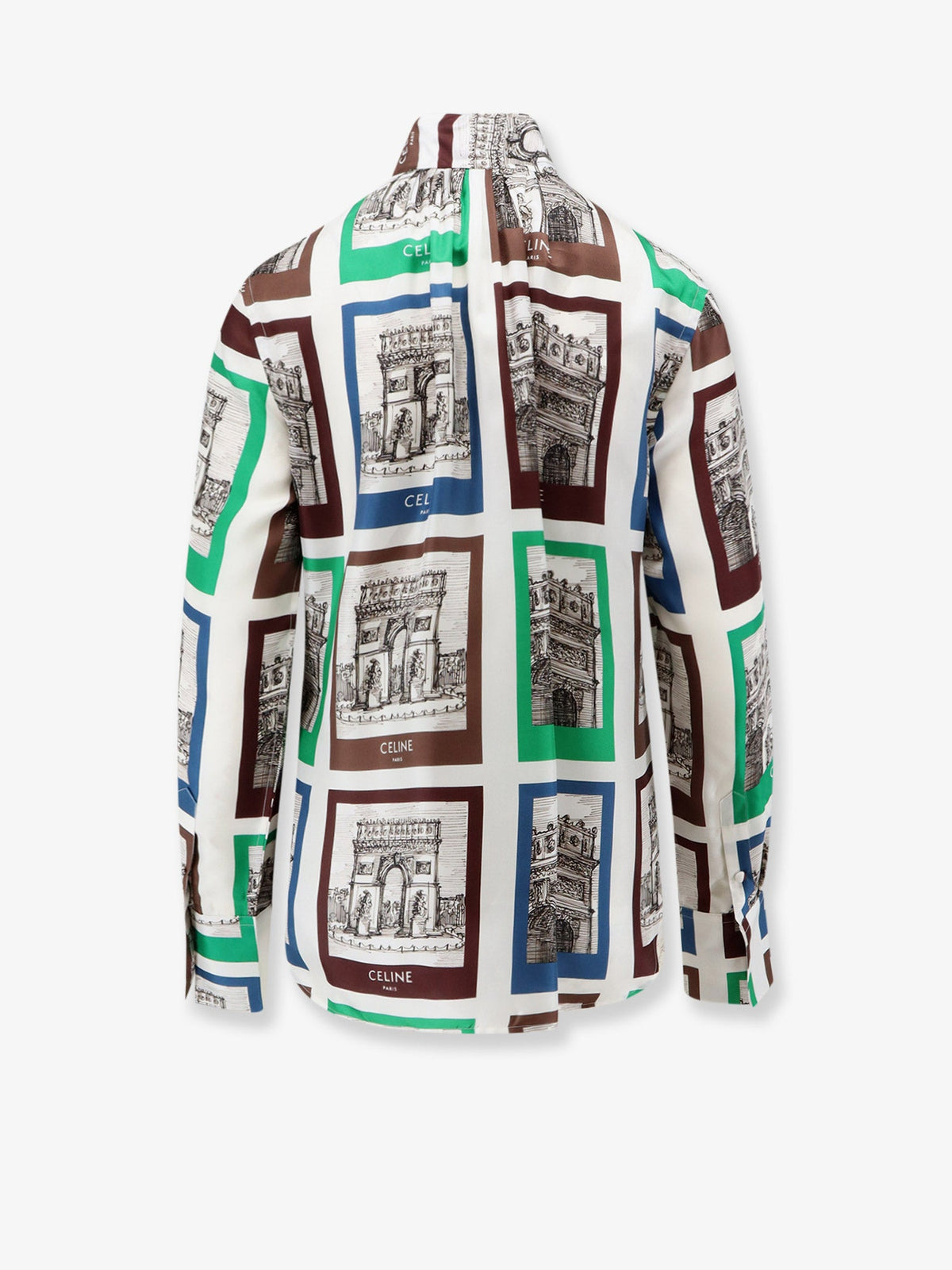 Celine Lavalliere Printed Silk Shirt