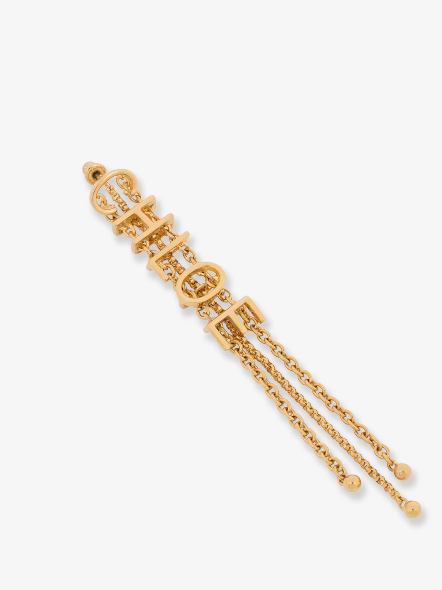 Chloé Mini Belt Brass Earrings