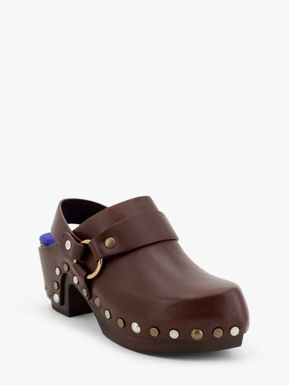 Chloé Talis Wedge Leather Clogs