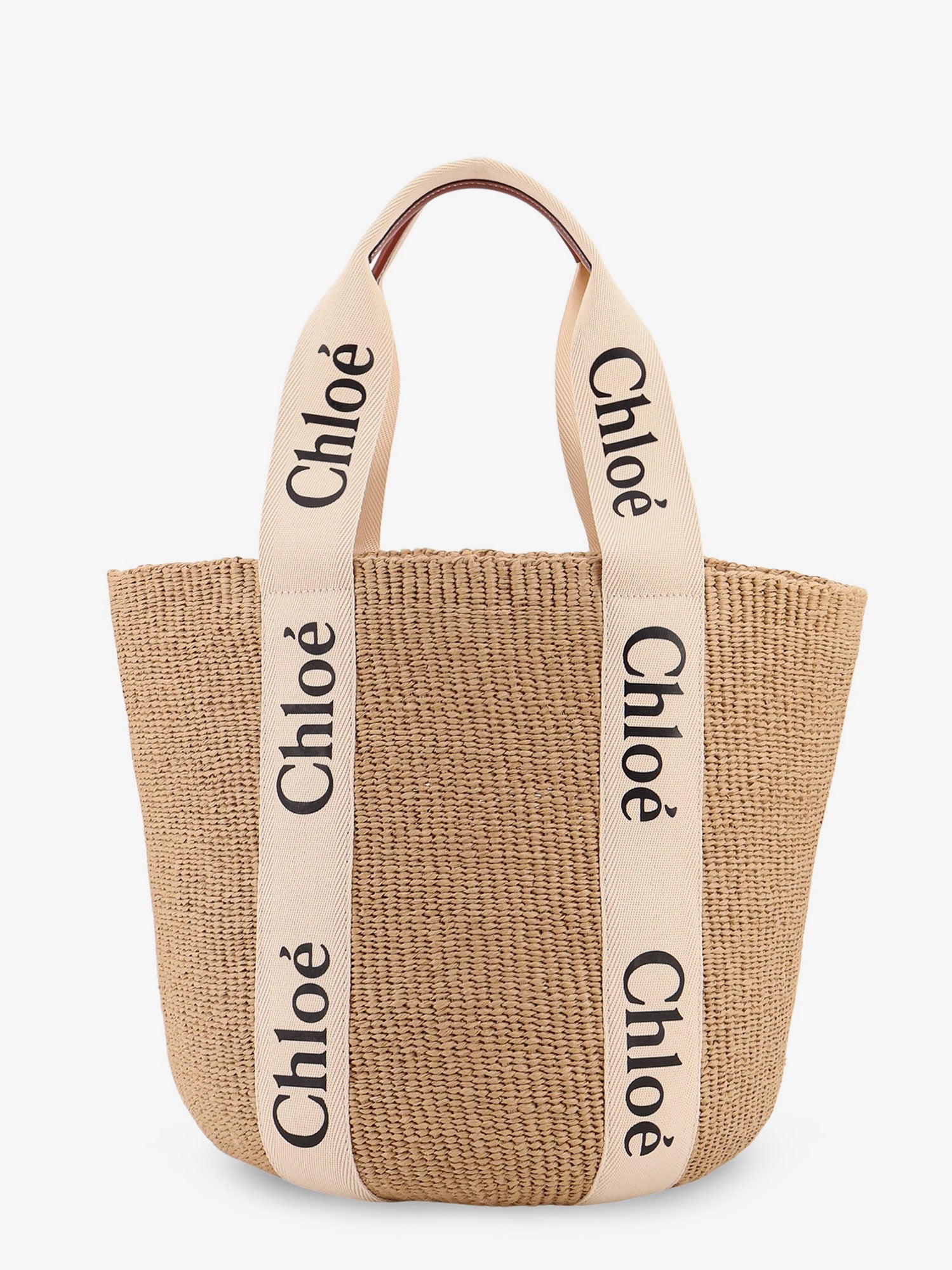 Chloé Woody Raffia Shoulder Bag