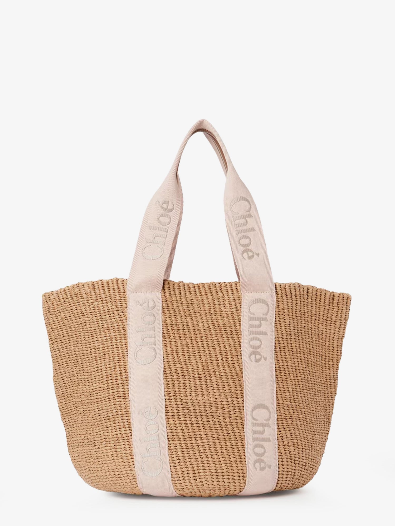 Chloé Woody Raffia Shoulder Bag