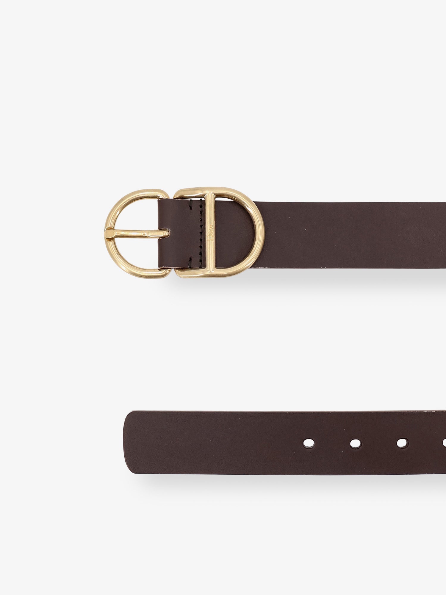 Dior Leather Belt With Cd Buckle