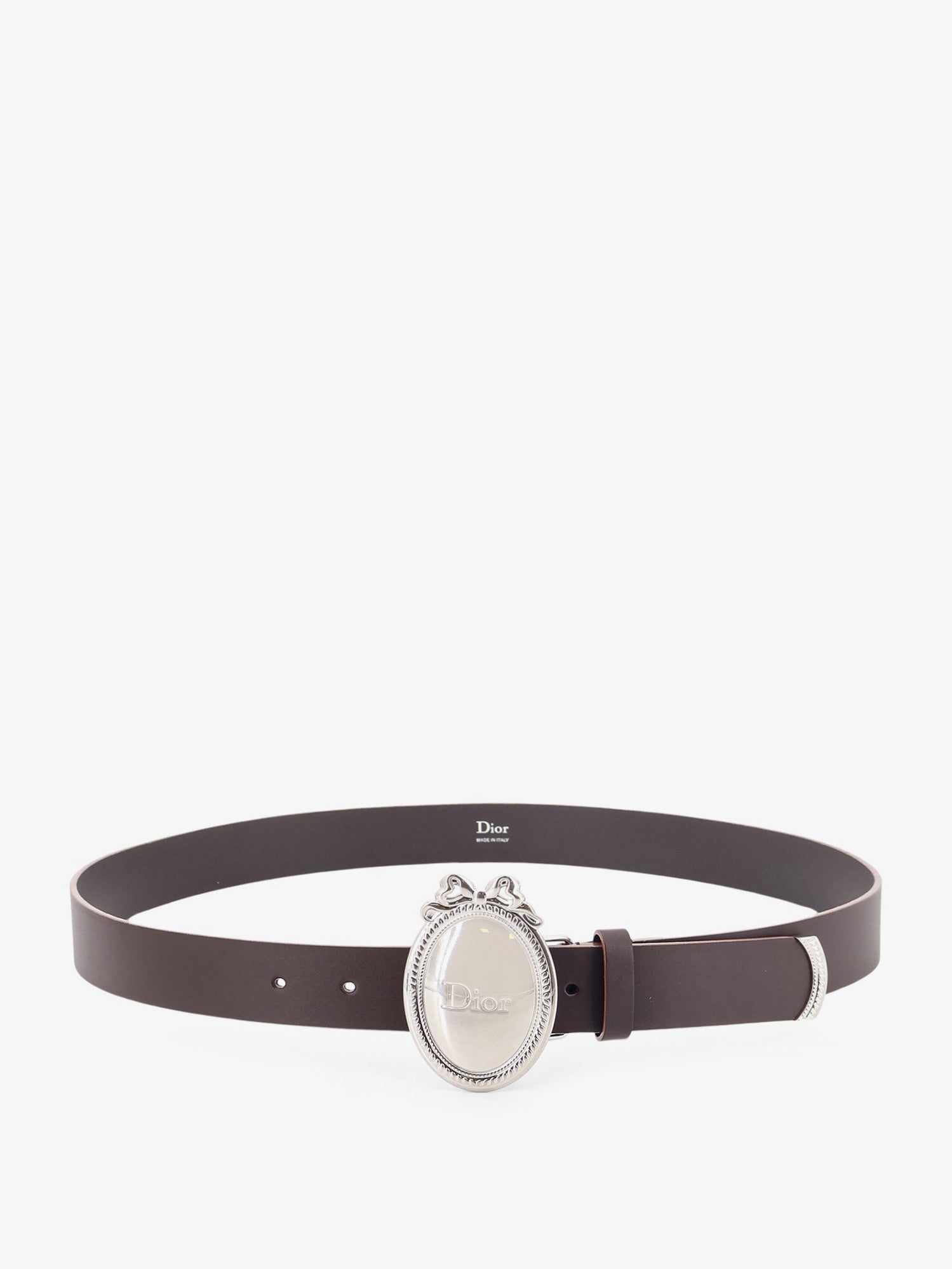 Dior Dior Médaillon Leather Belt