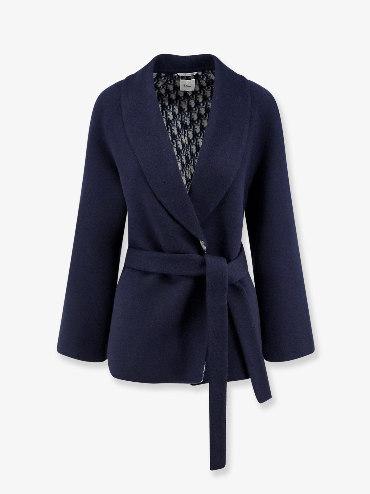 Dior Double-breasted Virgin Wool And Silk Caban