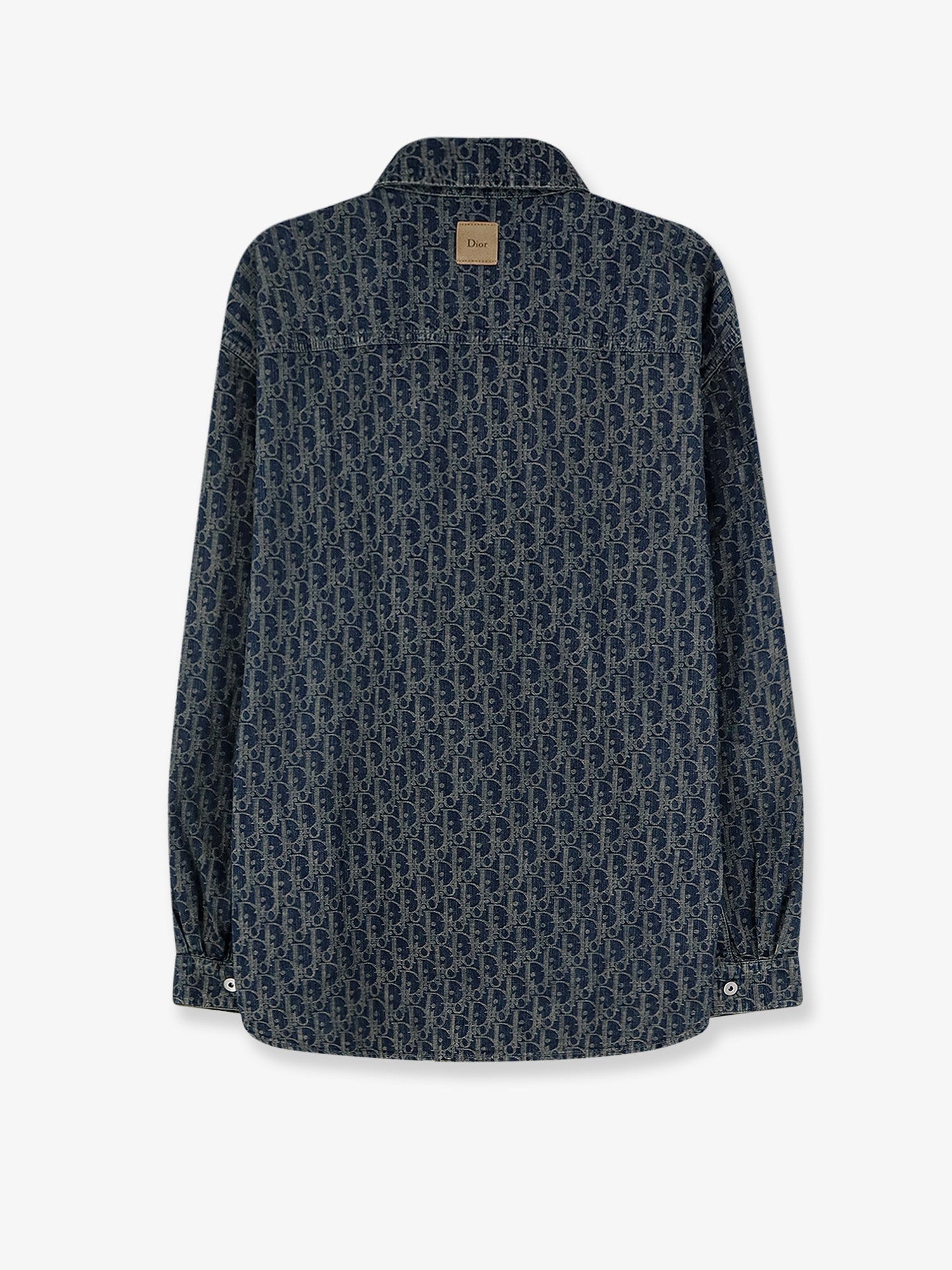 Dior Denim Shirt With All-over Dior Oblique Motif