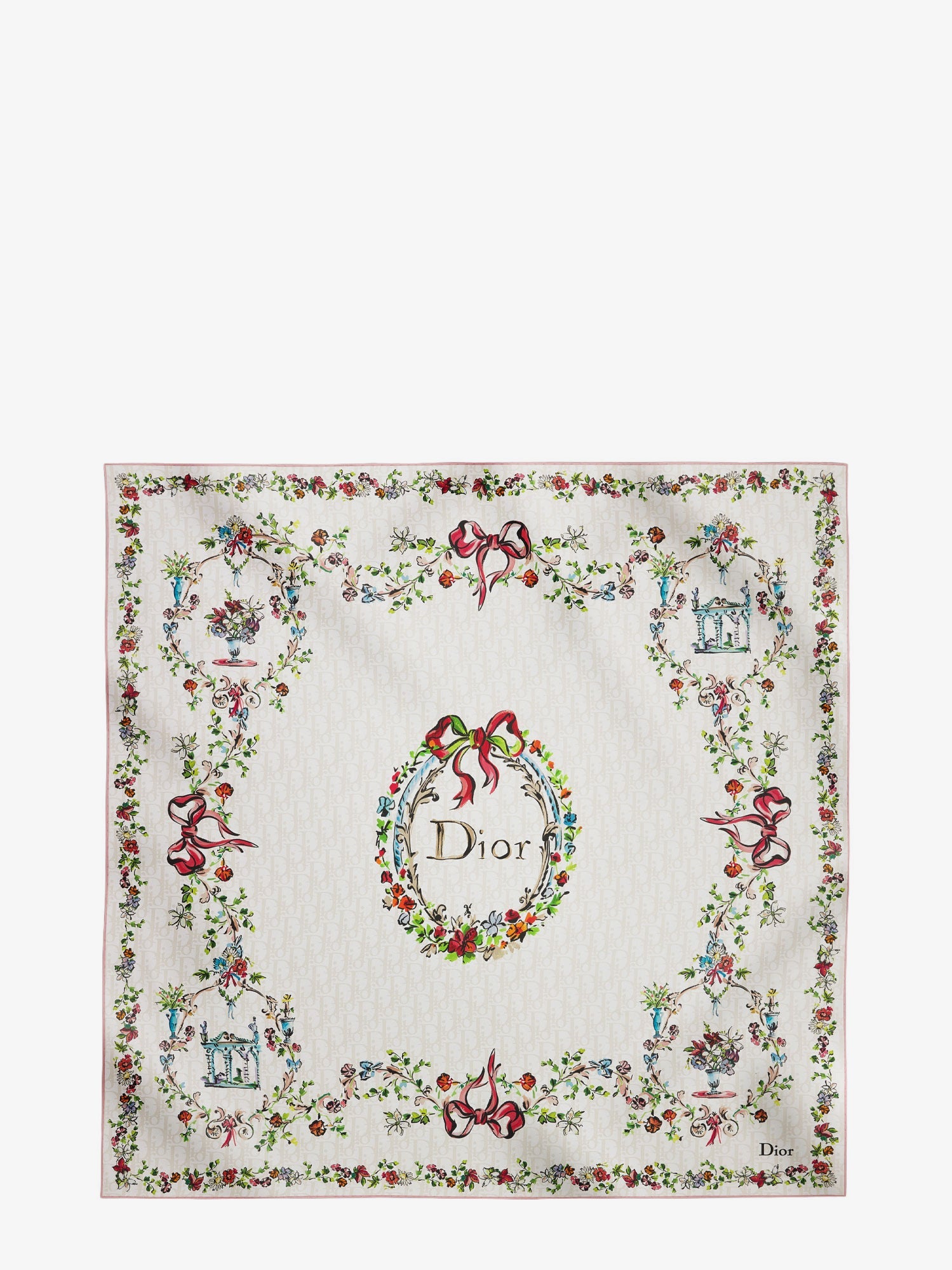 Dior Dior Arabesque Dioriviera 90 Silk Foulard