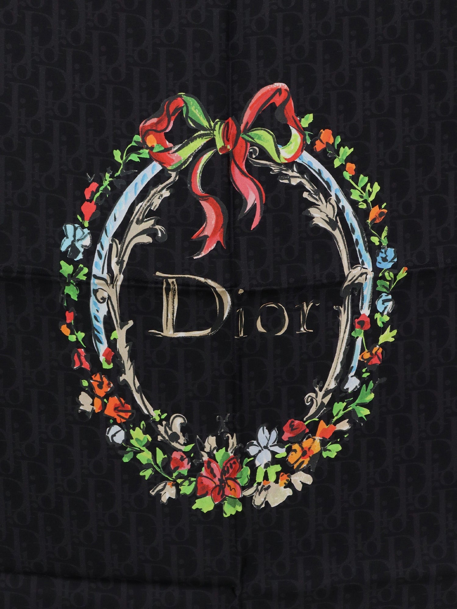 Dior Dior Arabesque Dioriviera 90 Silk Foulard