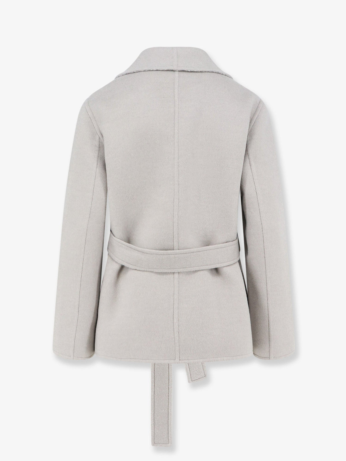 Dior Virgin Wool And Silk Coat With Belt