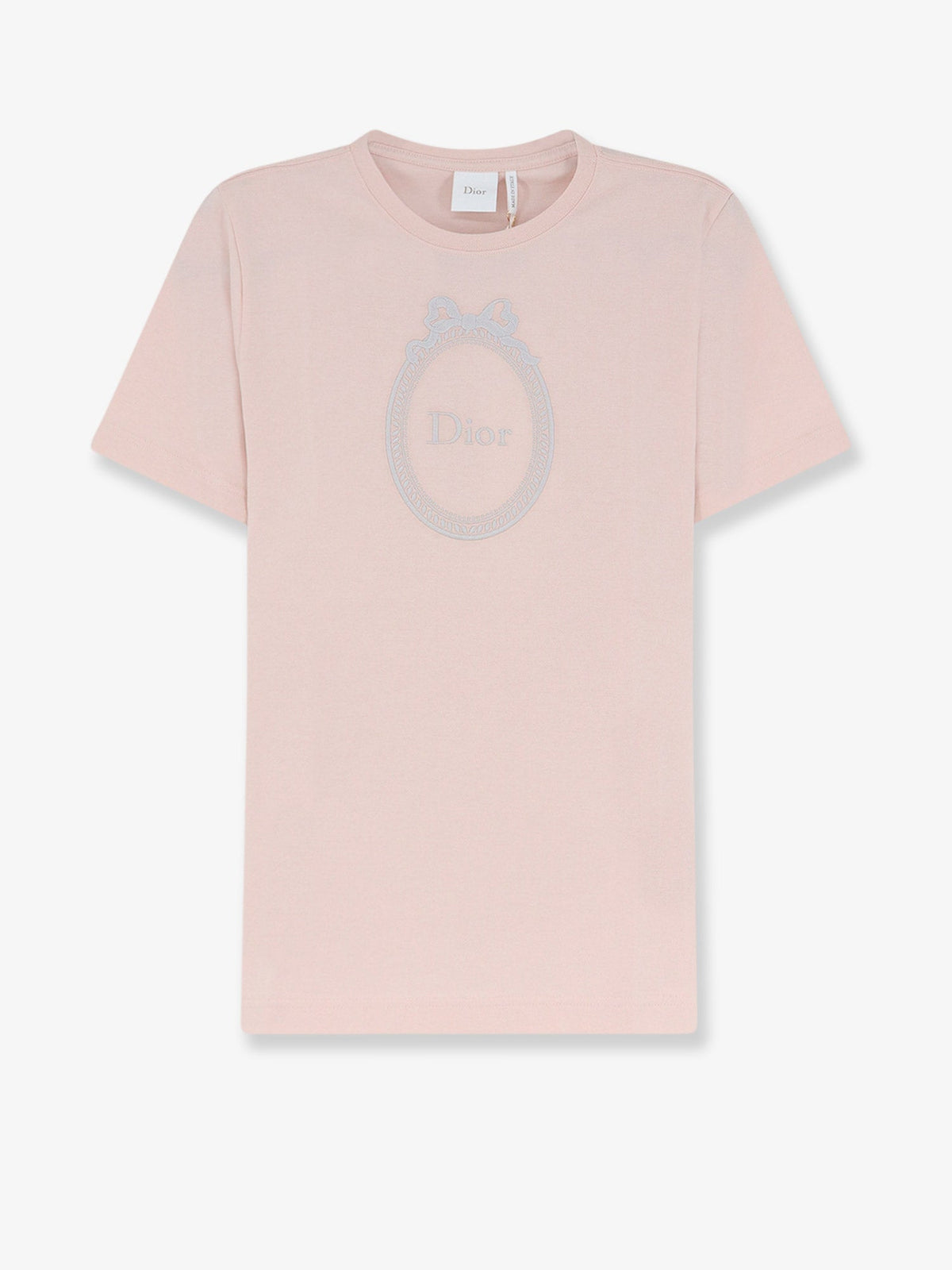 Dior Cotton T-shirt With Dior Médallion Embroidery