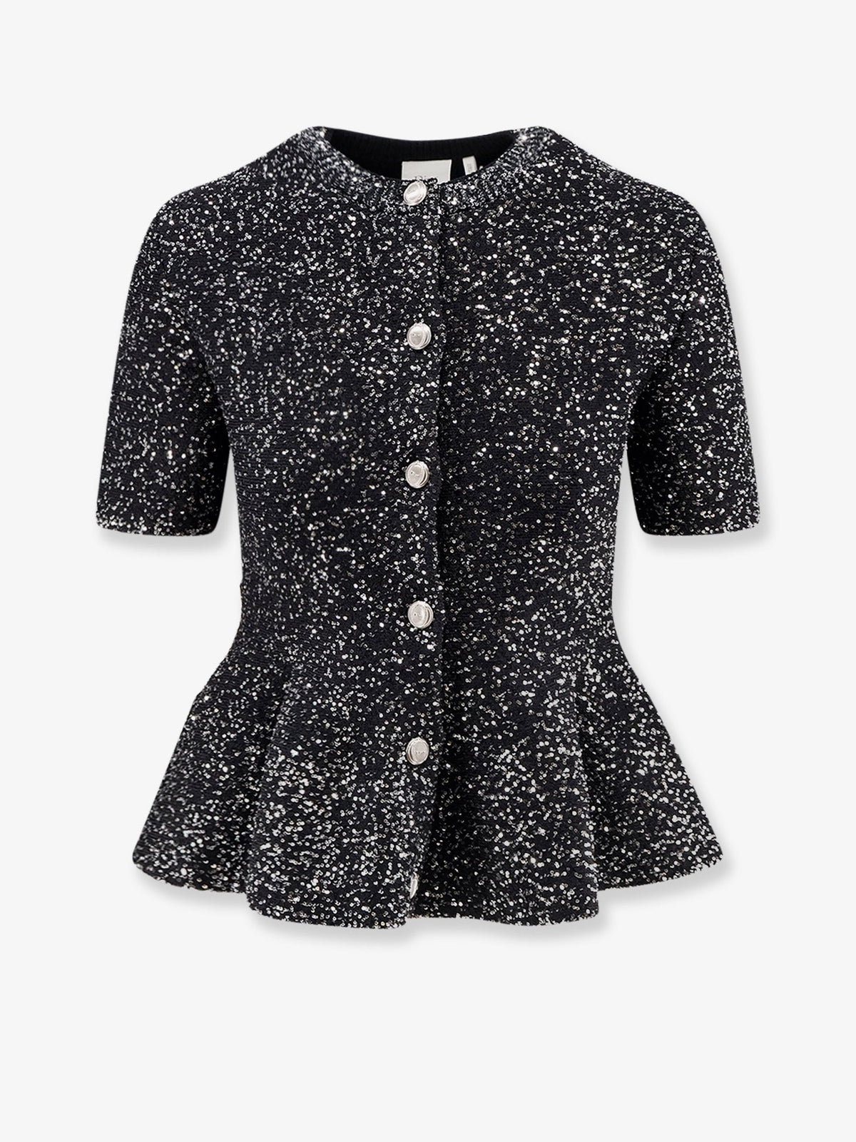 Dior Viscose Blend Cardigan With All-over Sequin Motif