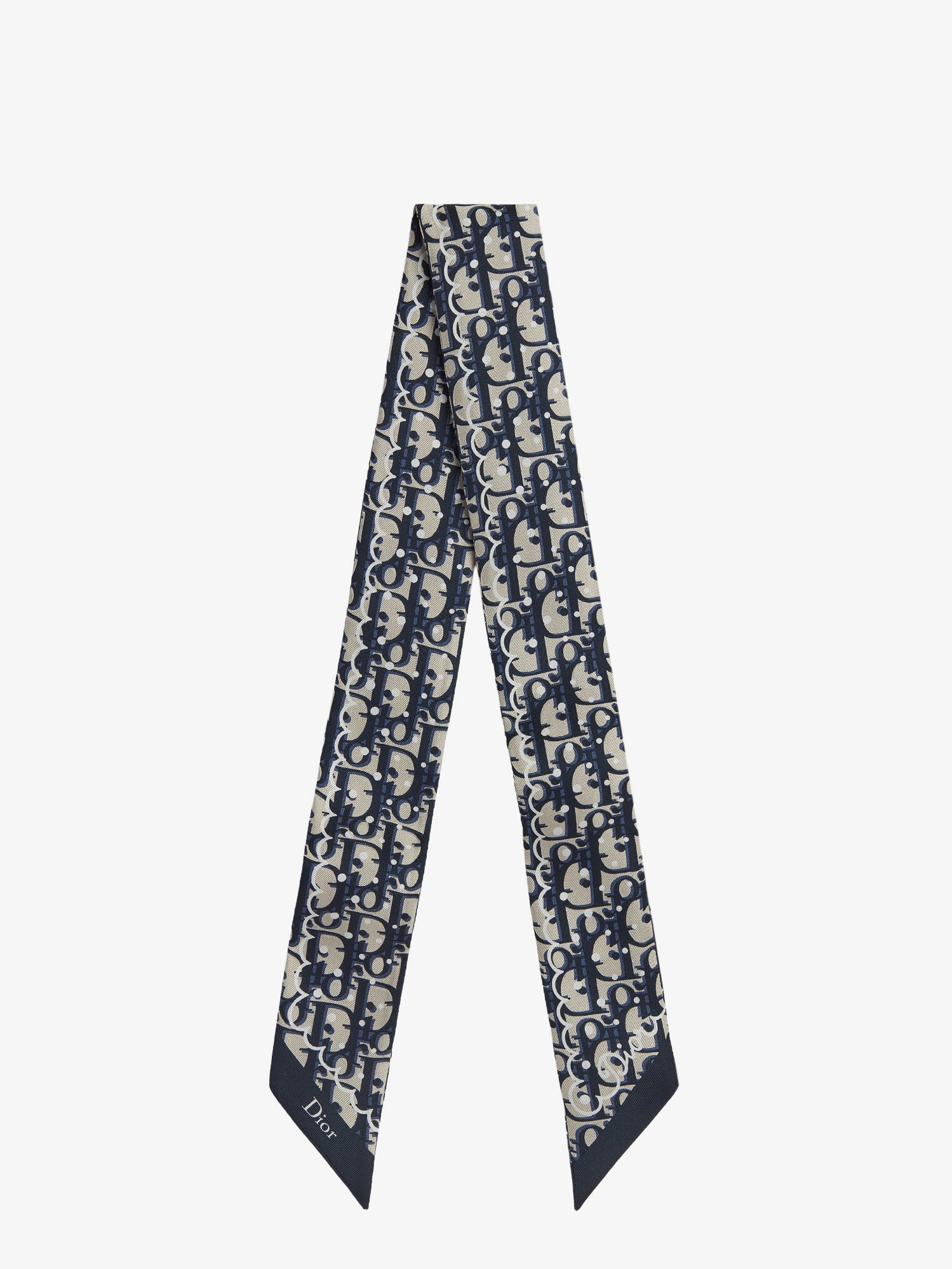 Dior Silk Scarf With Polkadior Oblique Print