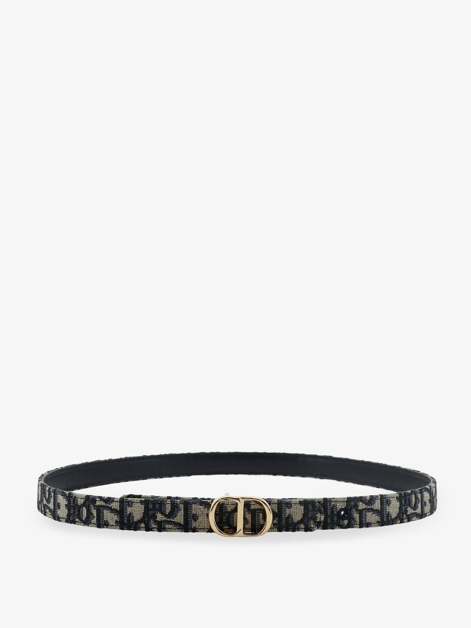 Dior Cd Icon Leather And Canvas Belt