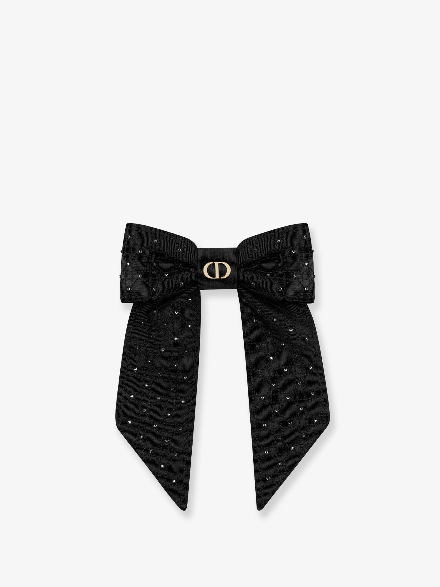 Dior Dior Twist Technical Fabric And Silver-colored Crystals Bow