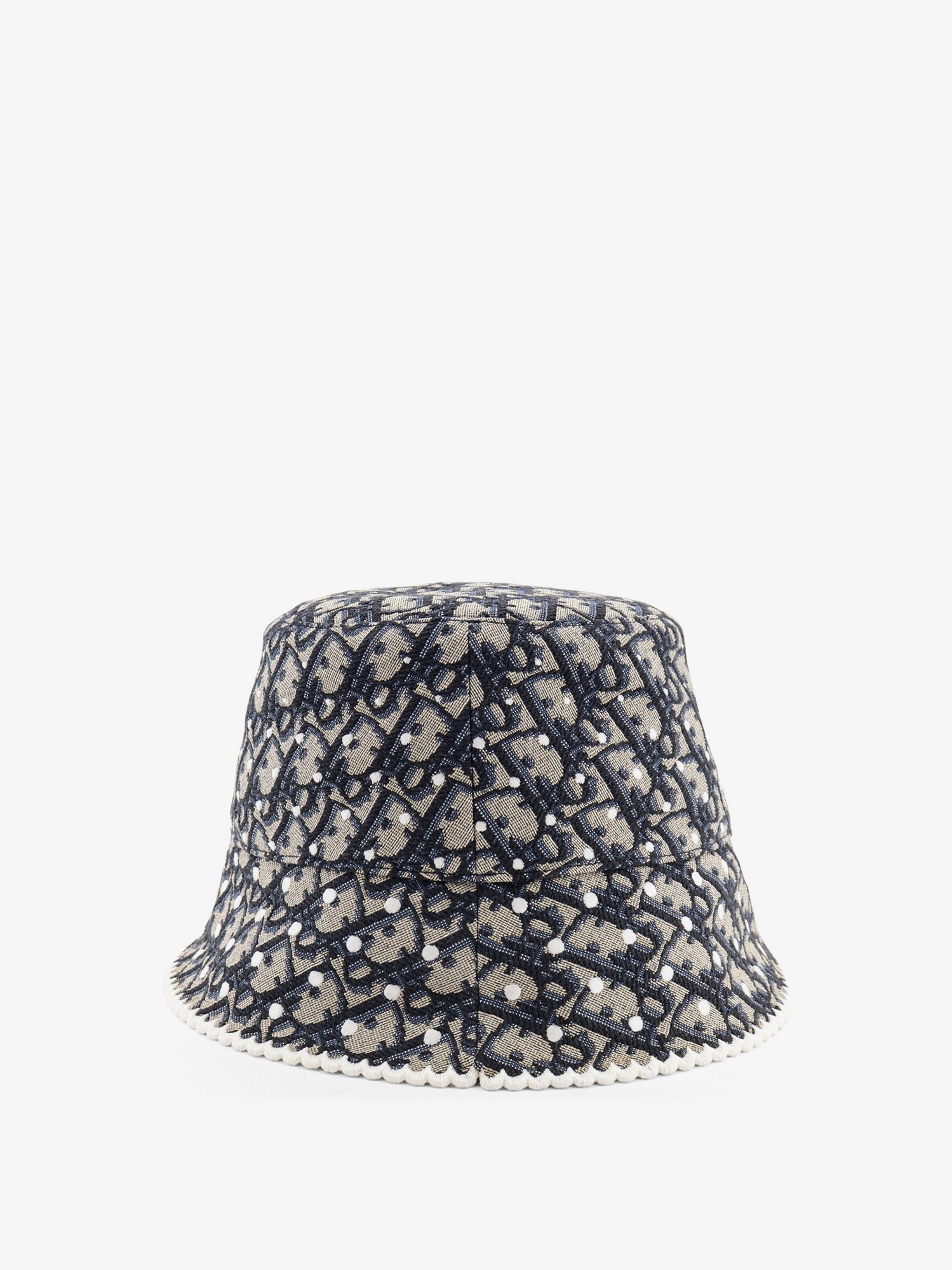 Dior Teddy-d Polkadior Oblique Narrow-brimmed Bucket Hat