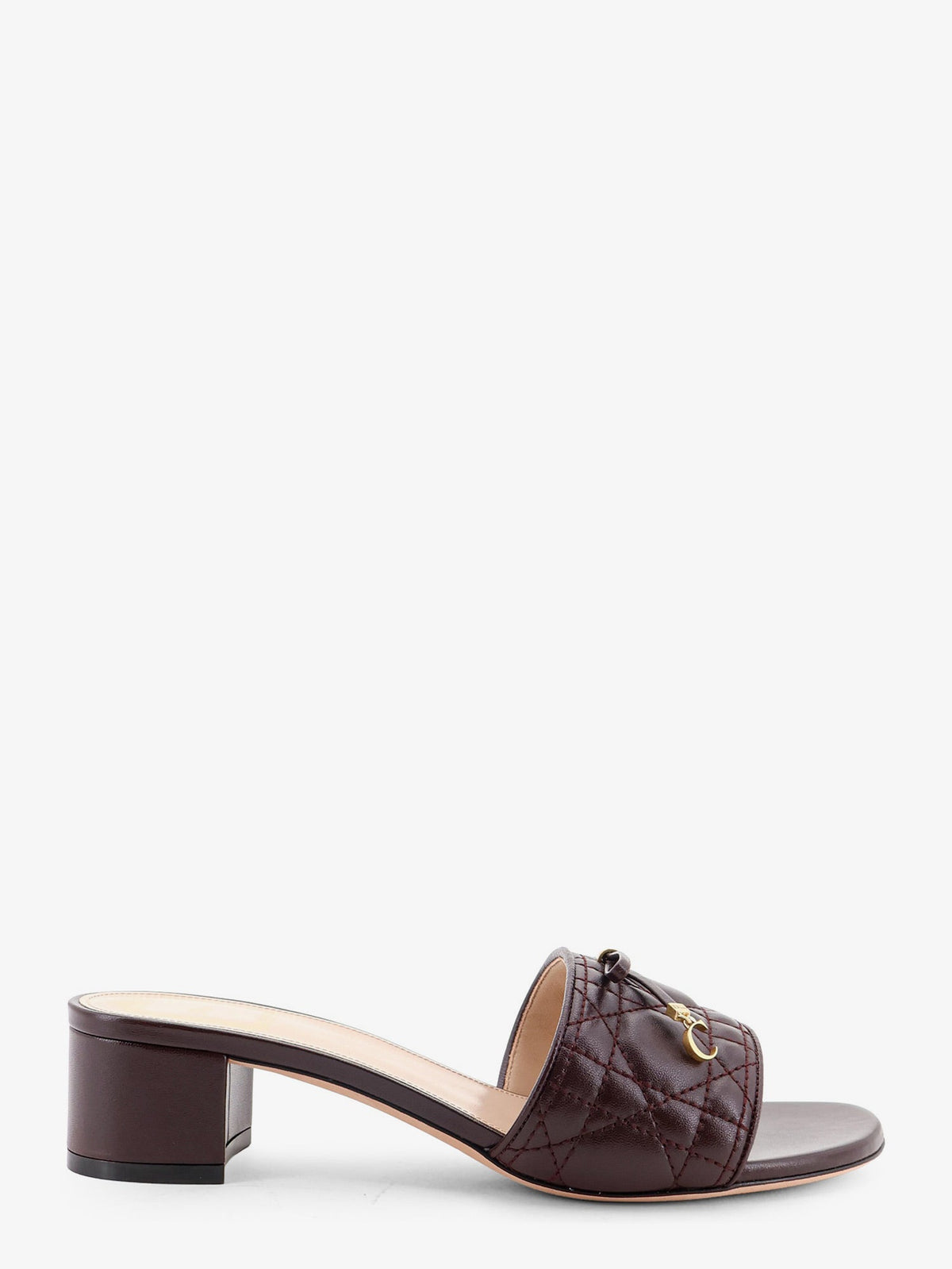 Dior Cannage Sandal With Lambskin Heel