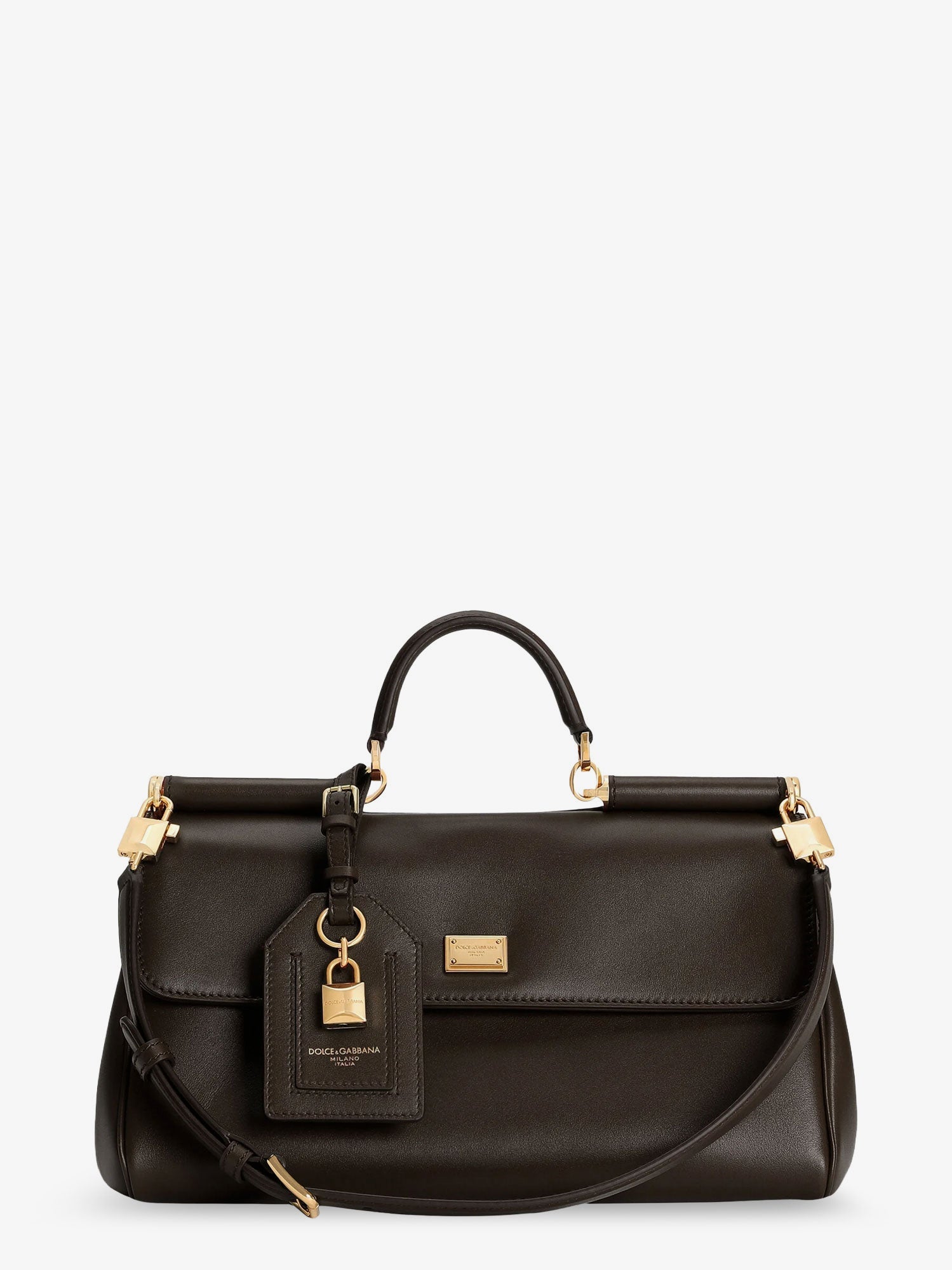 Dolce & Gabbana My Sicily Leather Crossbody Bag