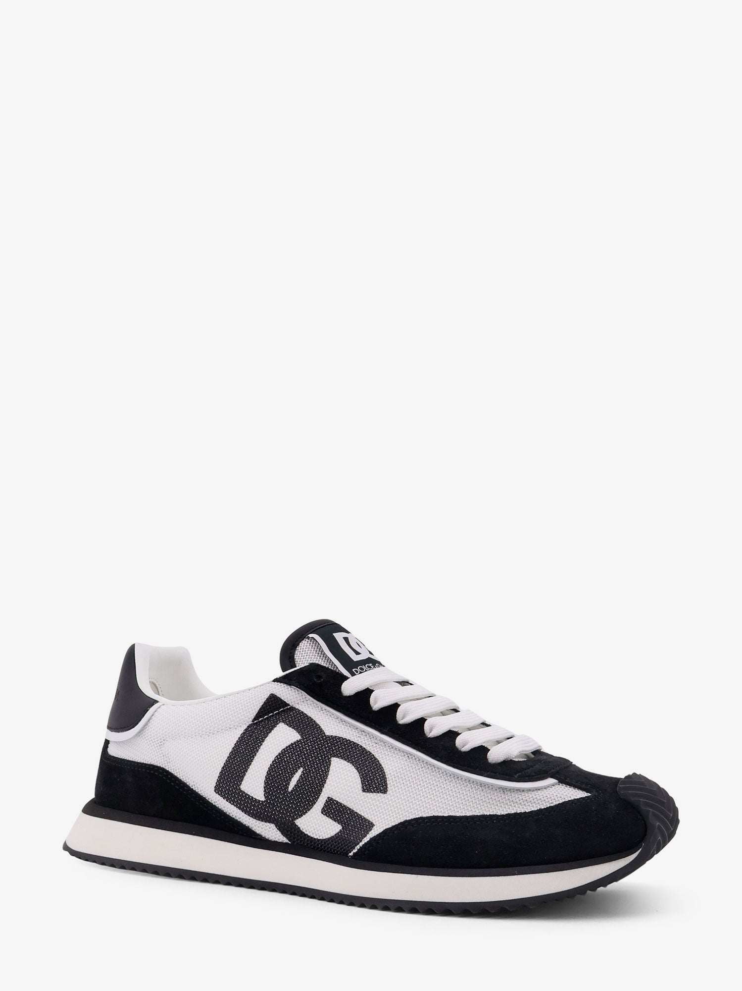 Dolce & Gabbana Dg Cushion Sneakers In Nylon With Suede Inserts