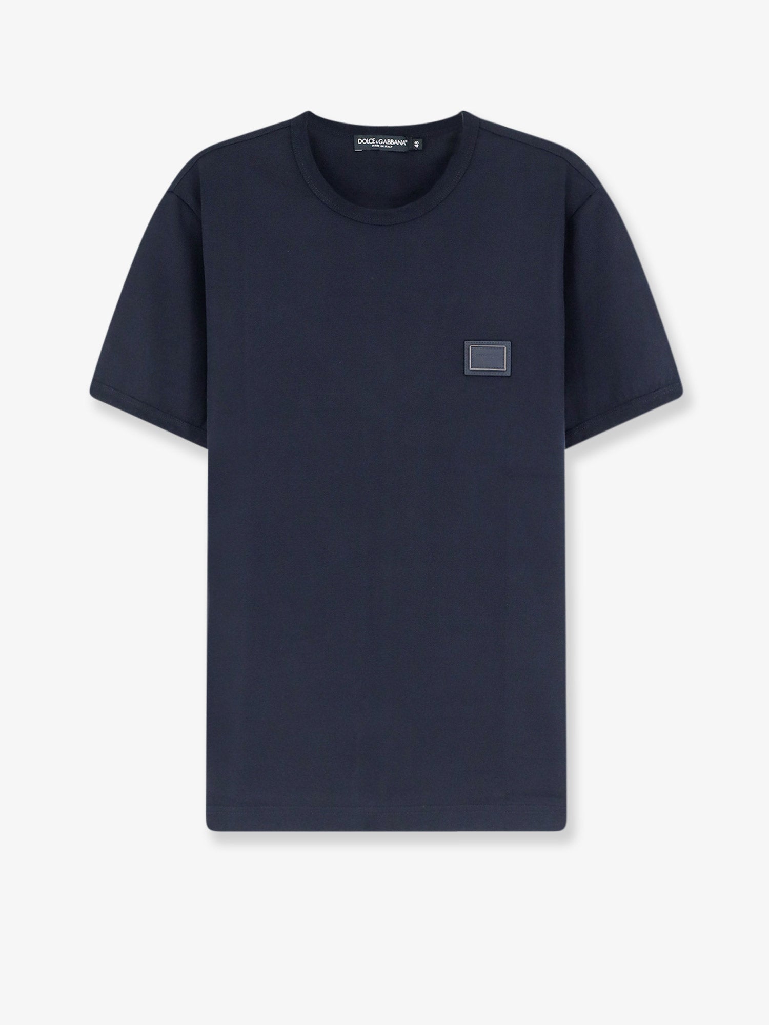 Dolce & Gabbana Cotton T-shirt With Iconic Detail