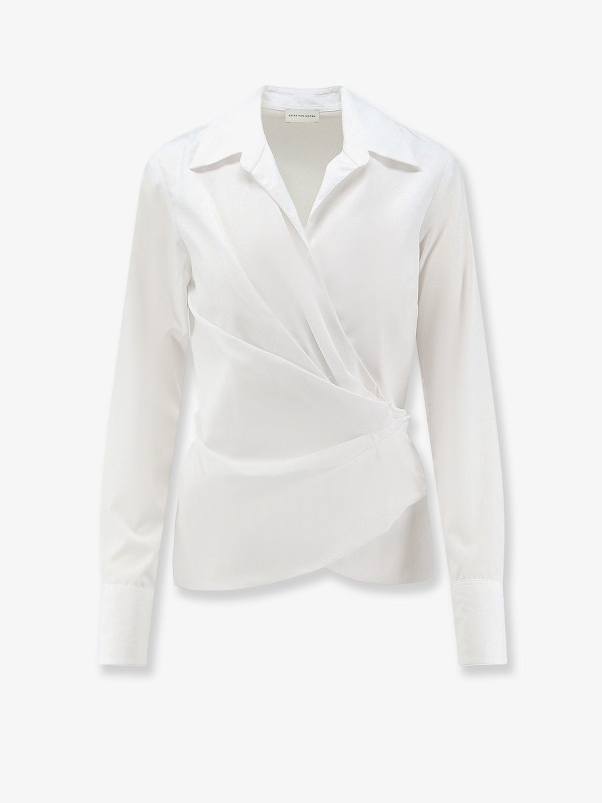 Dries Van Noten Cotton Wrap Shirt