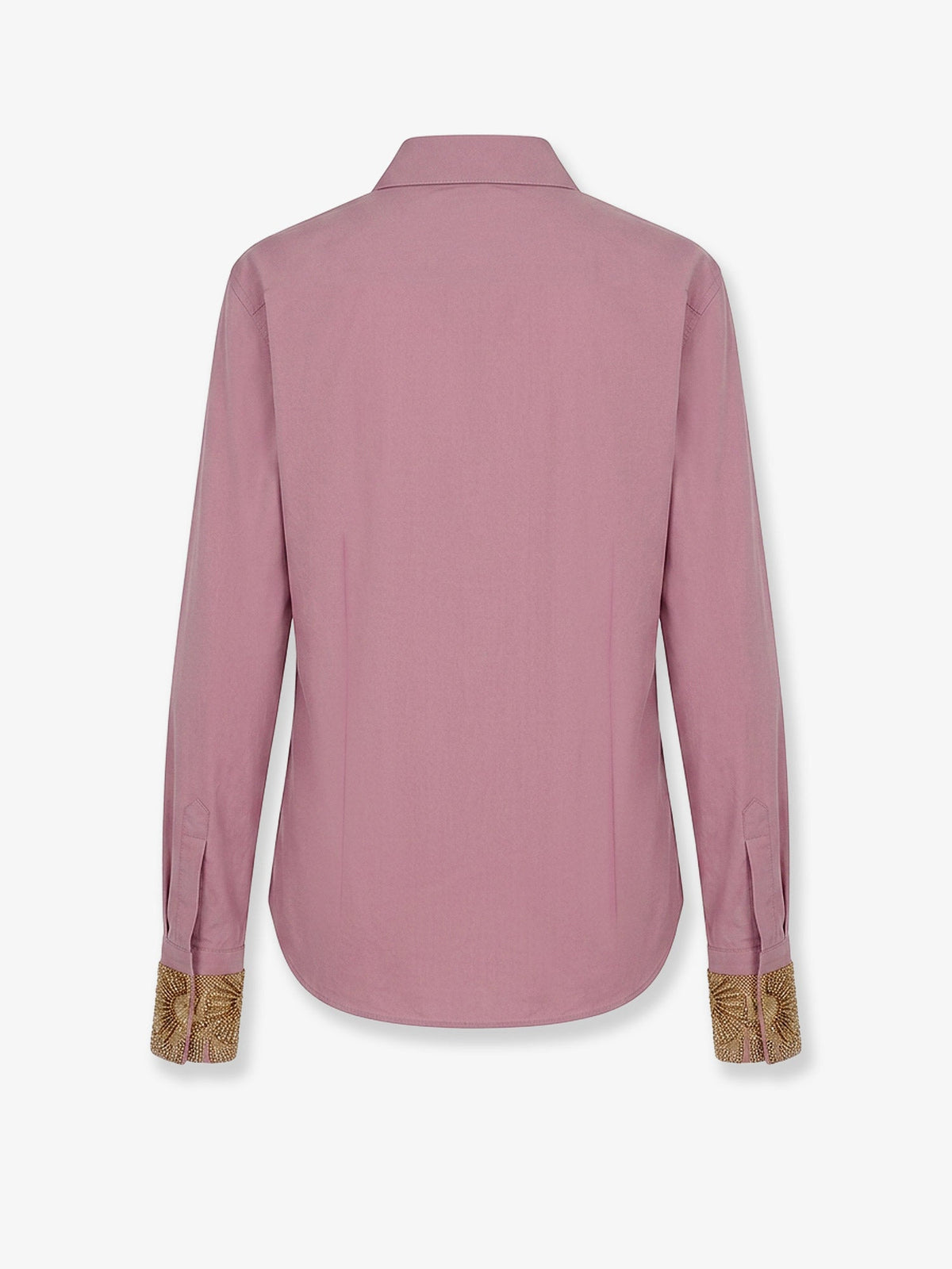 Dries Van Noten Chloris Cotton Shirt With Embroiders Cuffs
