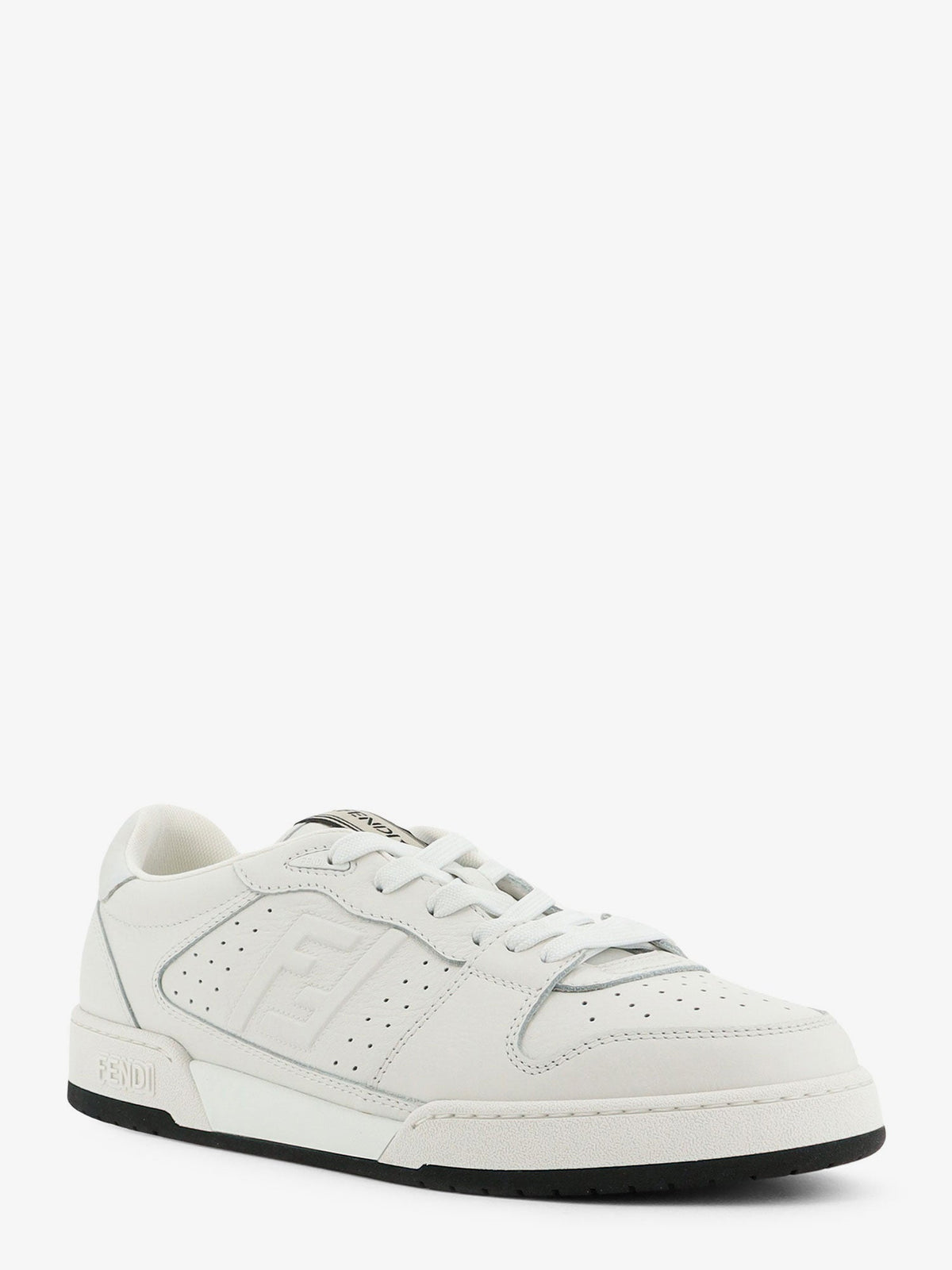 Fendi Match Leather Sneakers With Ff Monogram