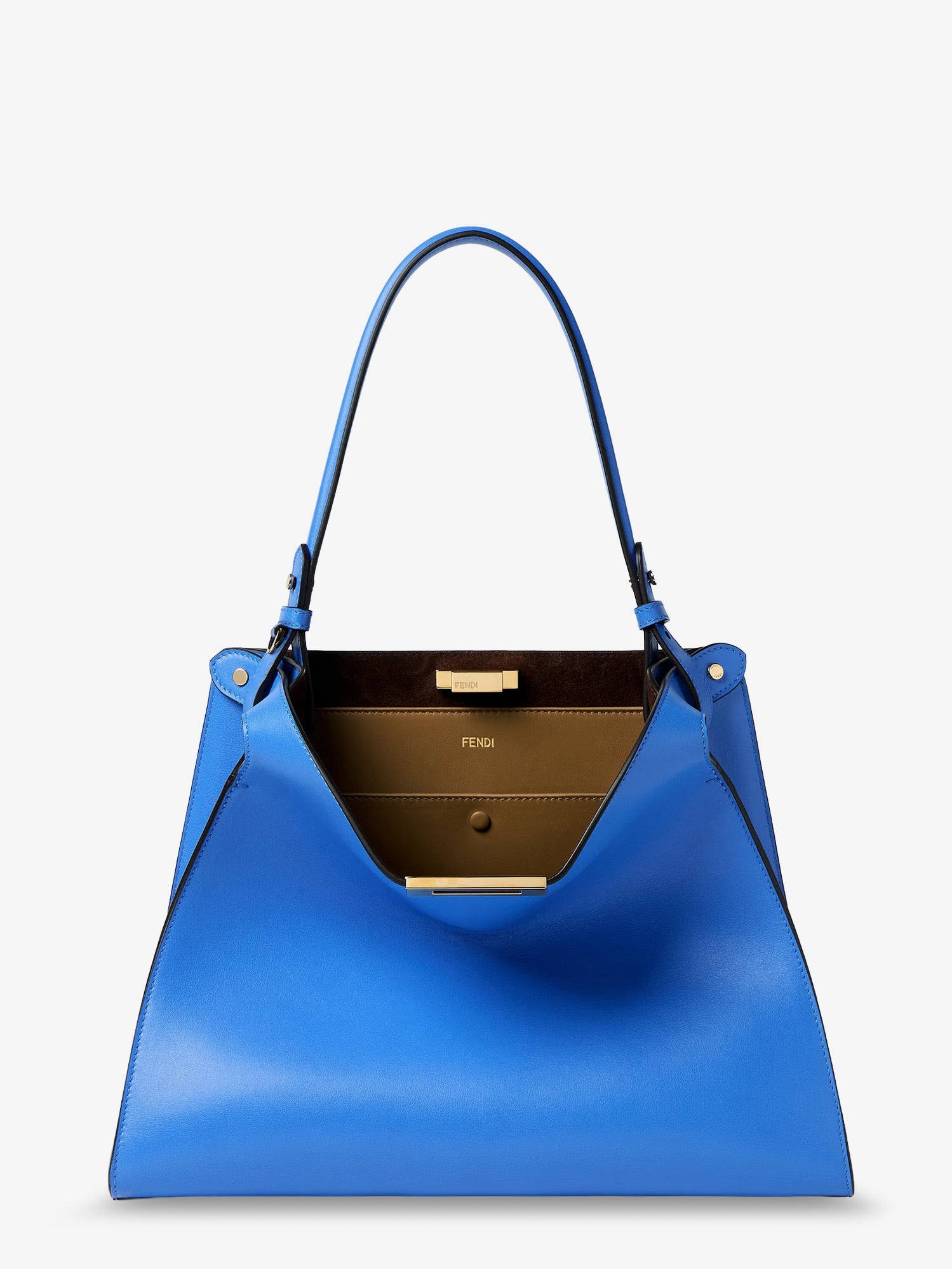 Fendi Fendi Way Medium Leather Shoulder Bag With Contrasting Lining