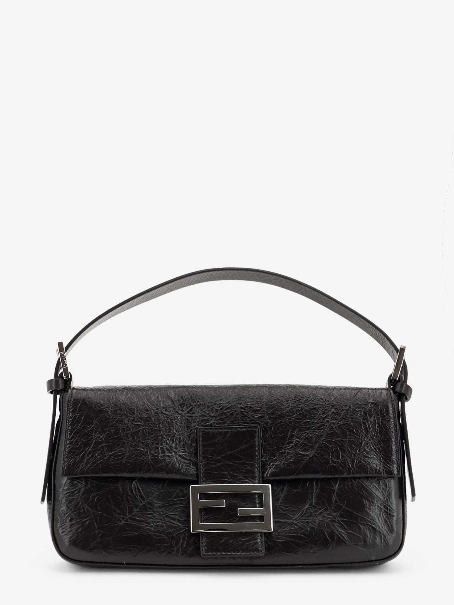 Fendi Baguette Vintage-effect Leather Shoulder Bag
