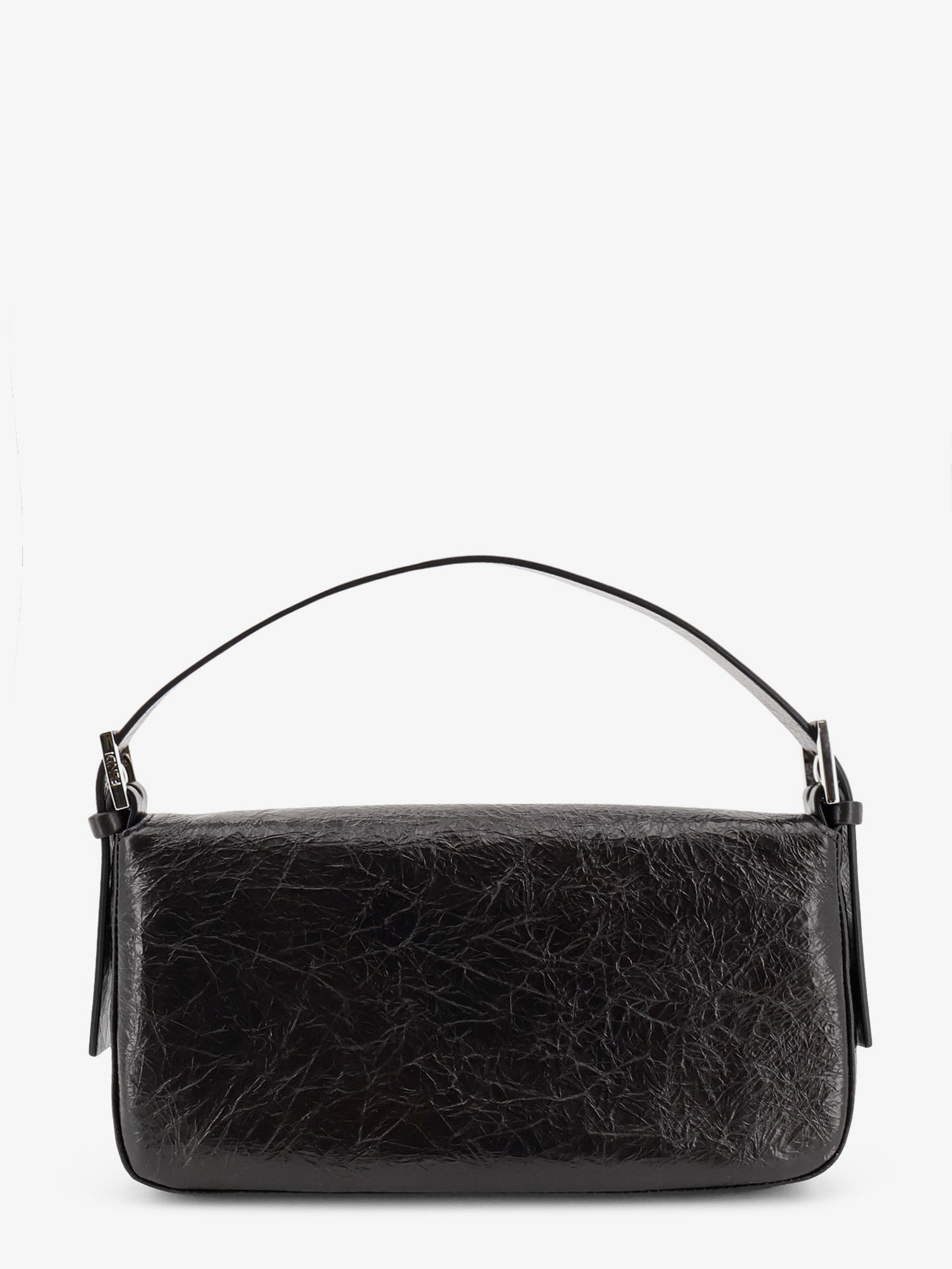 Fendi Baguette Vintage-effect Leather Shoulder Bag