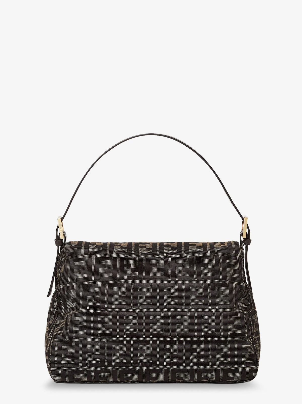Fendi Flap 26325 Ff Zucca Jacquard Shoulder Bag