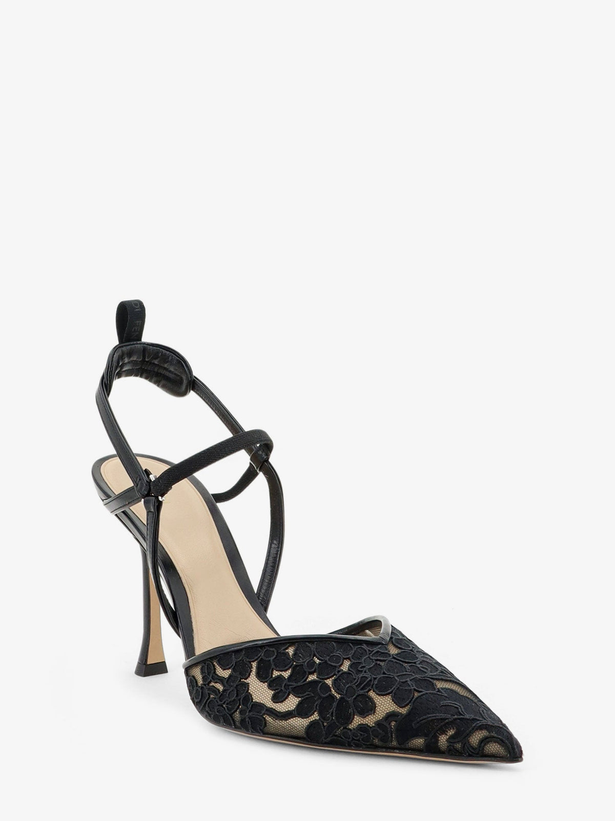 Fendi Very Colibrì High-heel Pumps In Back Tulle