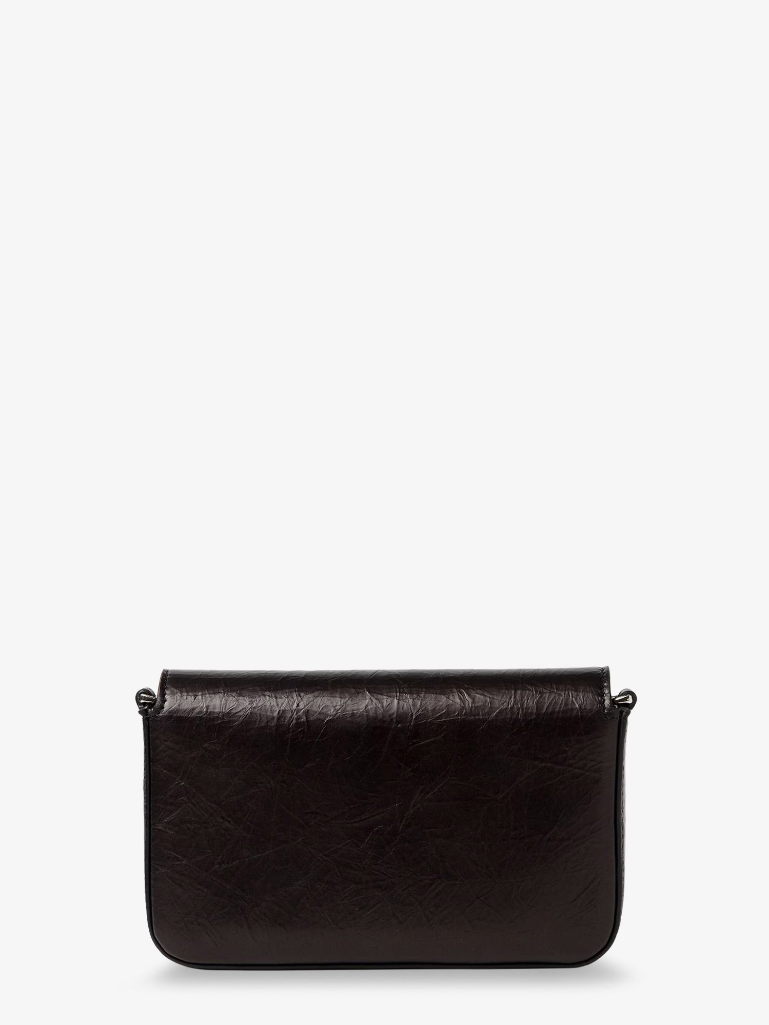 Fendi Crackled Leather Wallet On Chain Tube Crossbody Bag