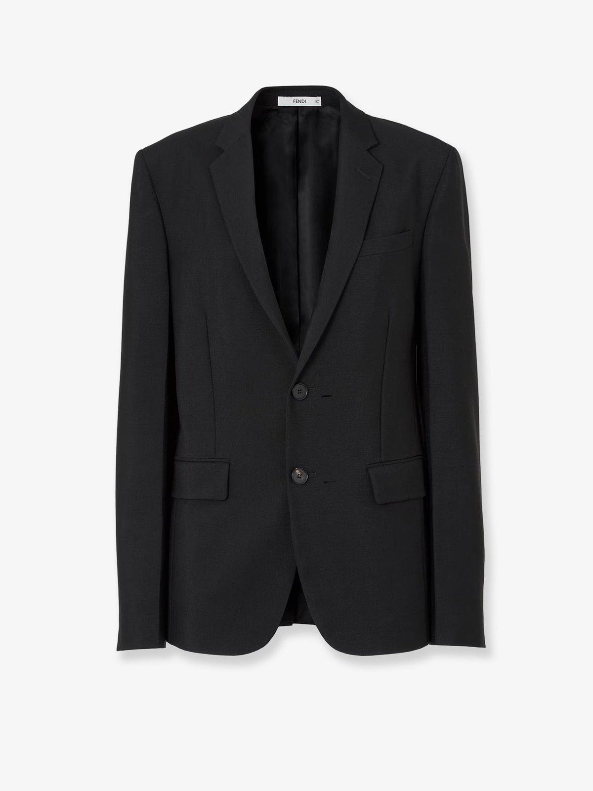 Fendi Black Kid Mohair Blazer
