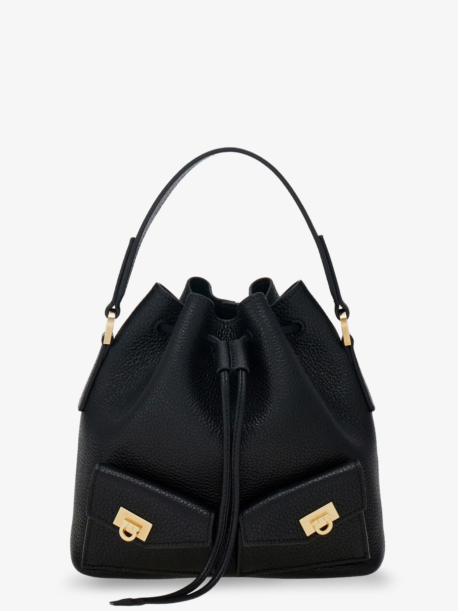 Ferragamo Leather Bucket Bag