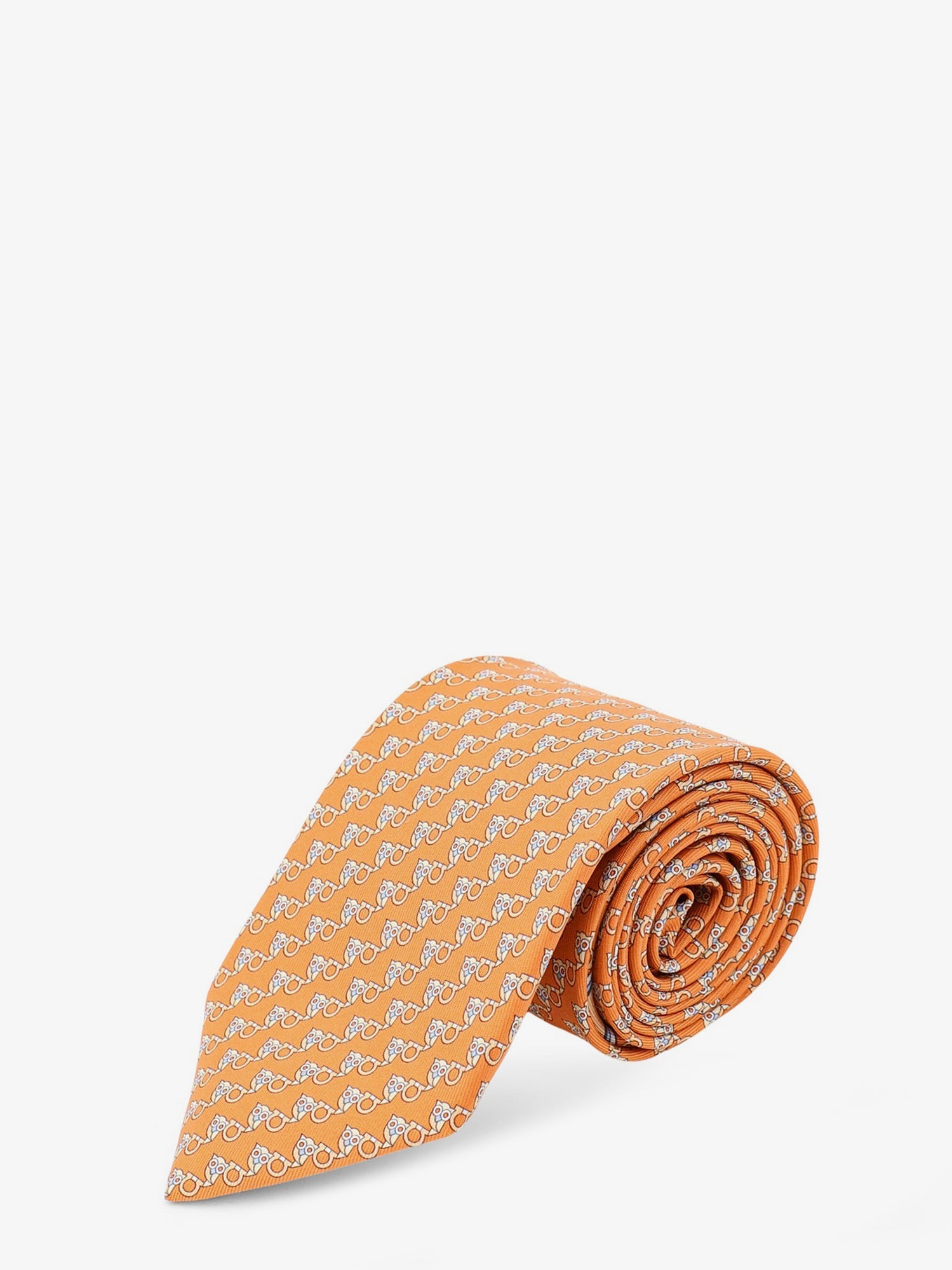 Ferragamo Sik Tie With Owl Print