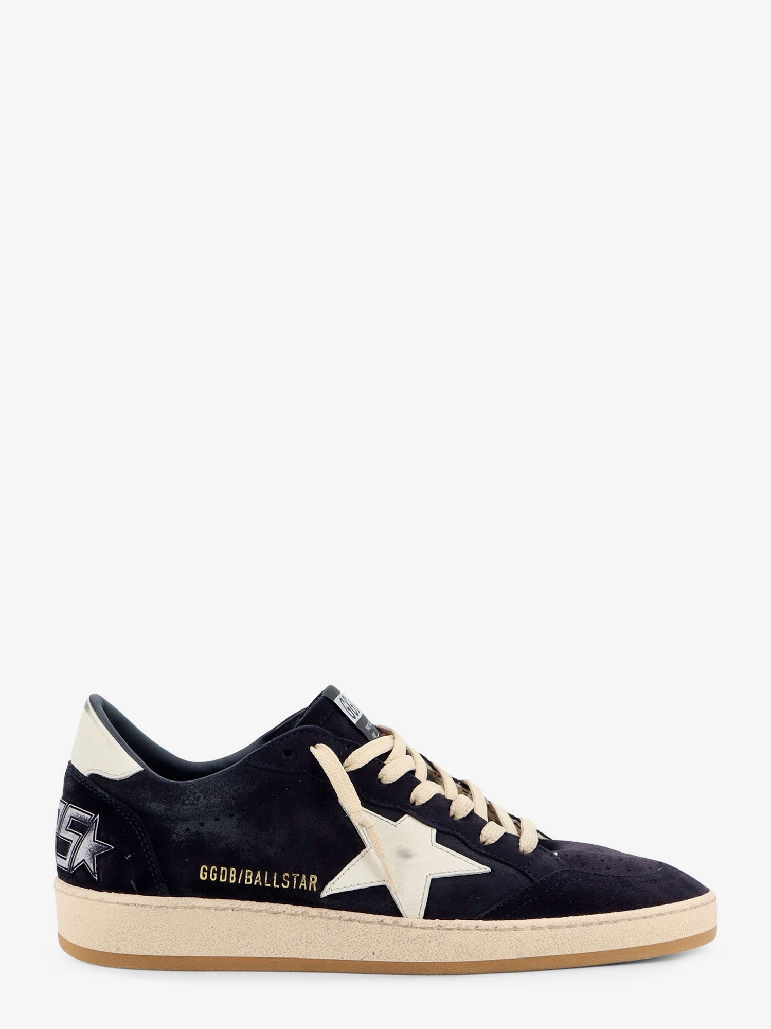 Golden Goose Ballstar Suede Sneakers With Iconic Side Logo