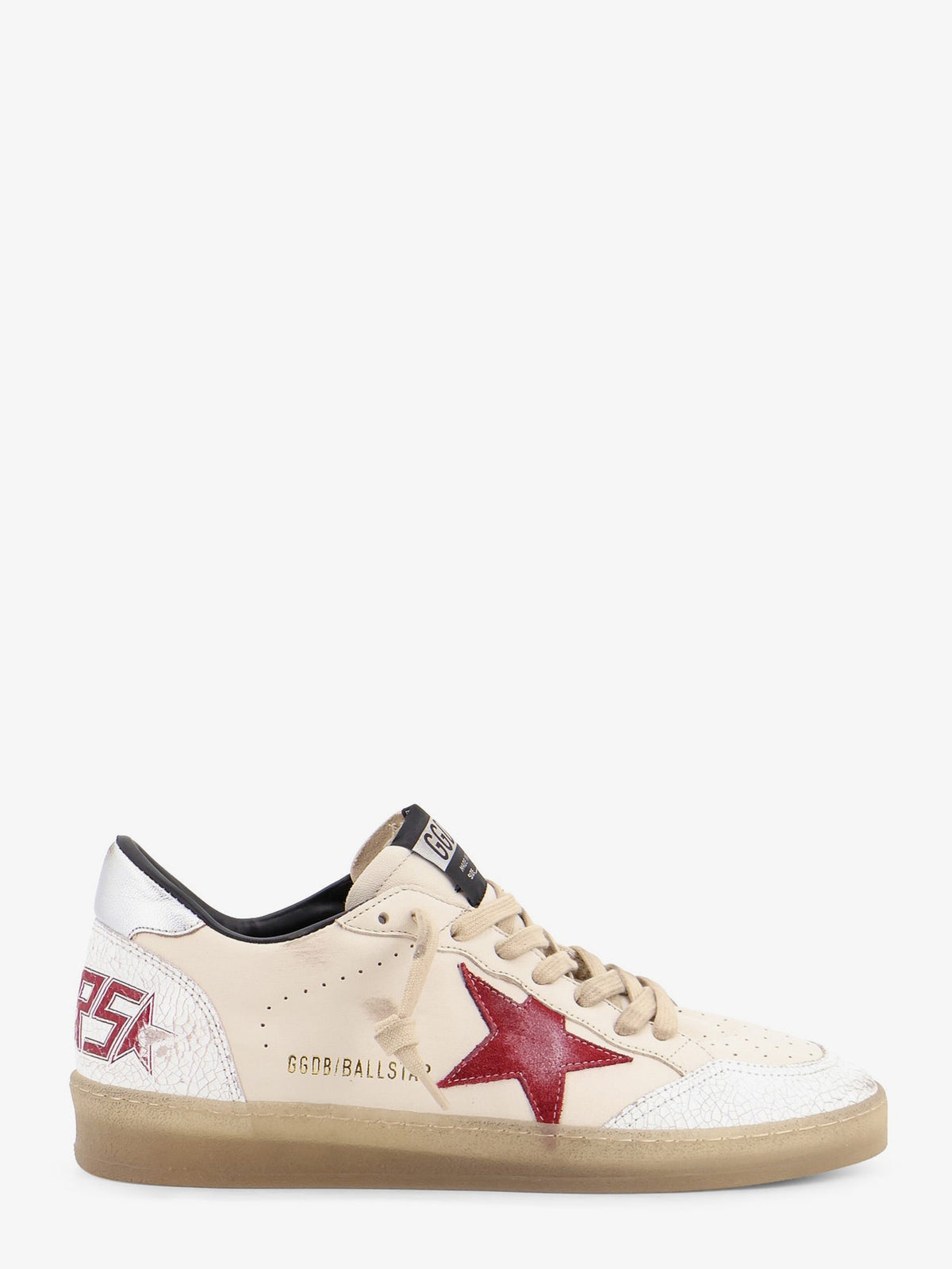 Golden Goose Ballstar Leather Sneakers With Iconic Side Logo