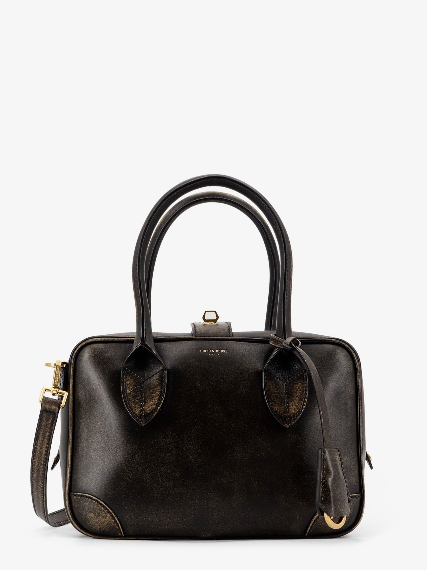 Golden Goose Vita Vintage Leather Crossbody Bag