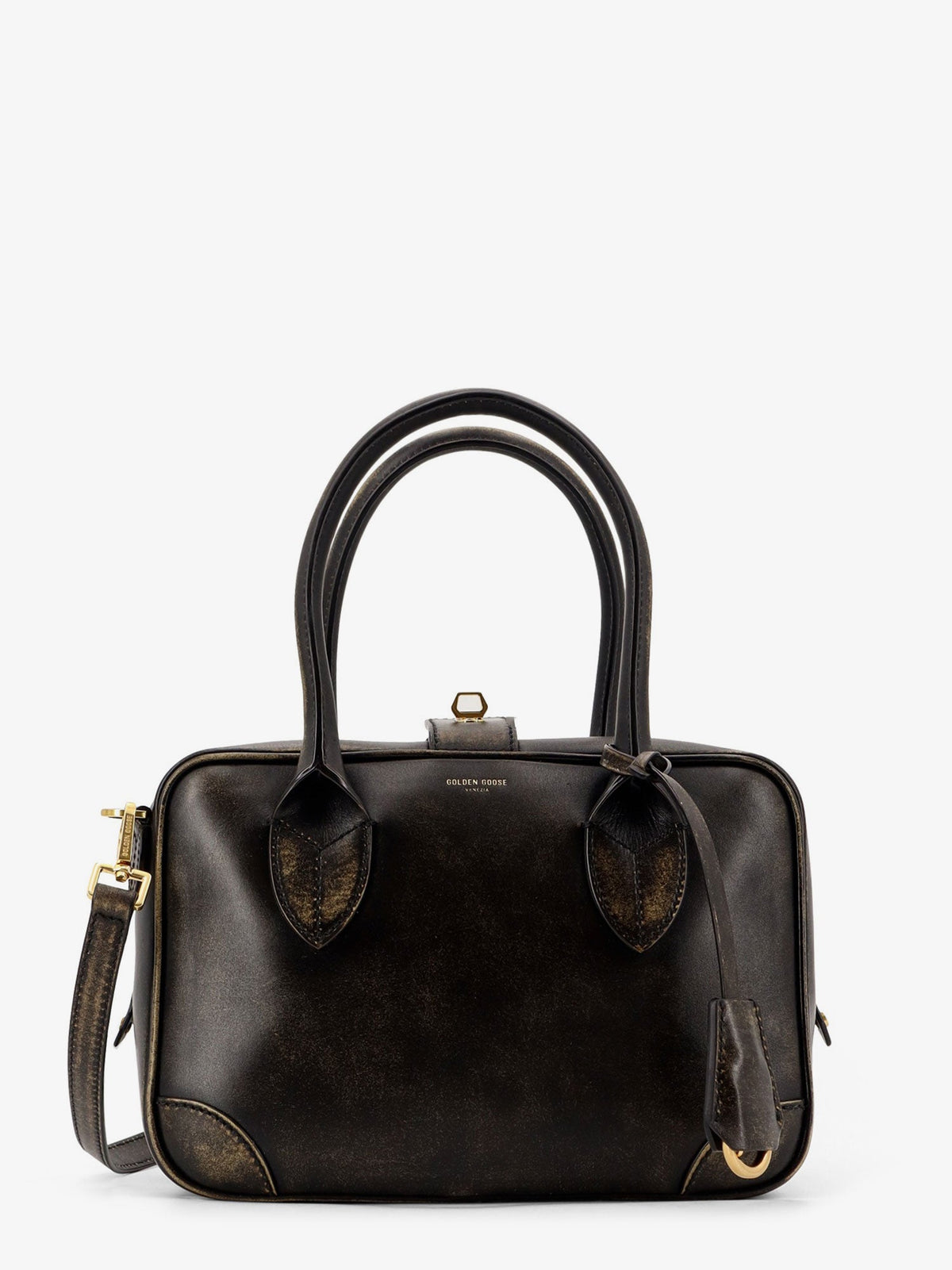 Golden Goose Vita Vintage Leather Crossbody Bag