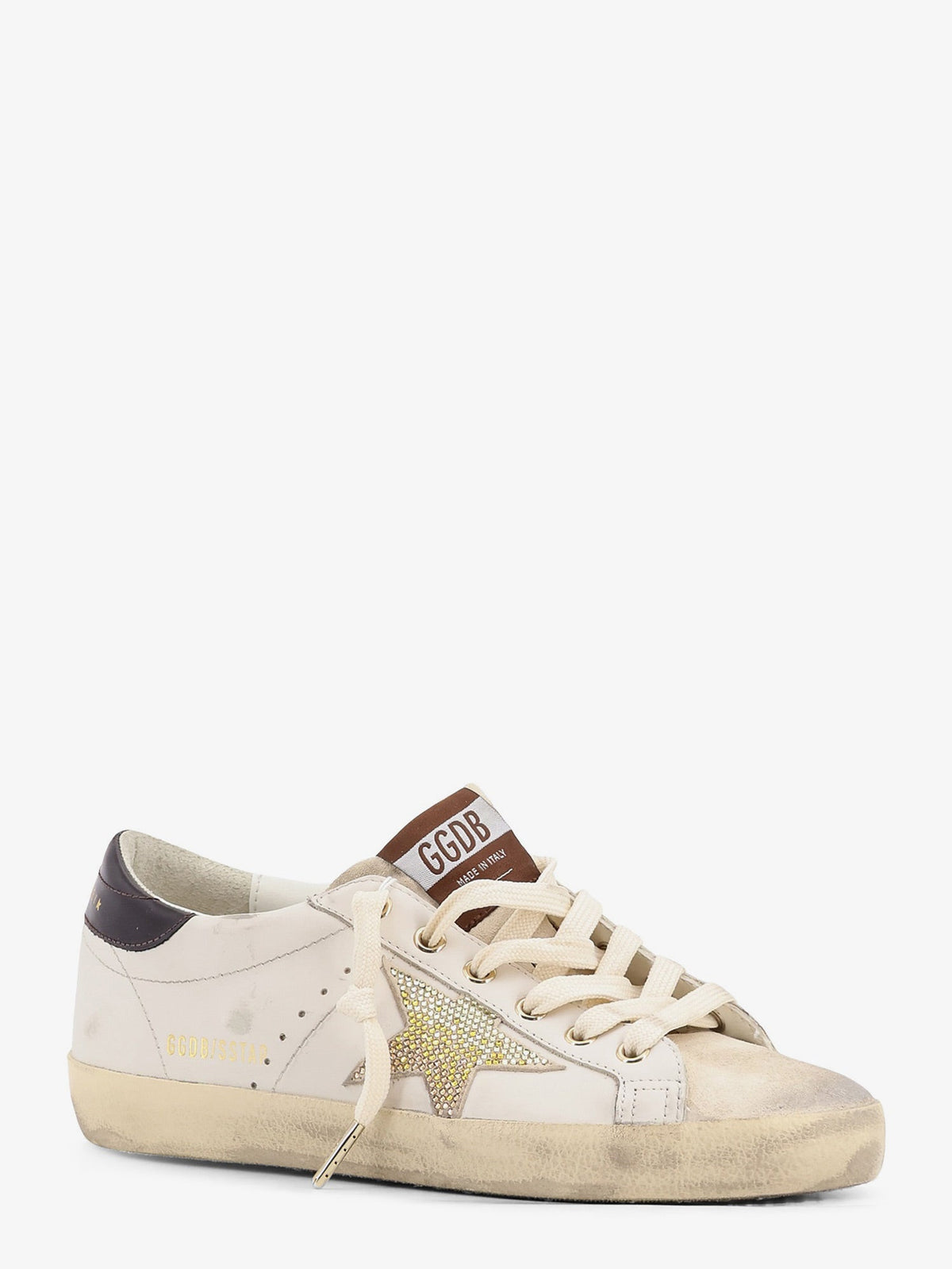 Golden Goose Super-star Leather Sneakers With Iconic Side Logo
